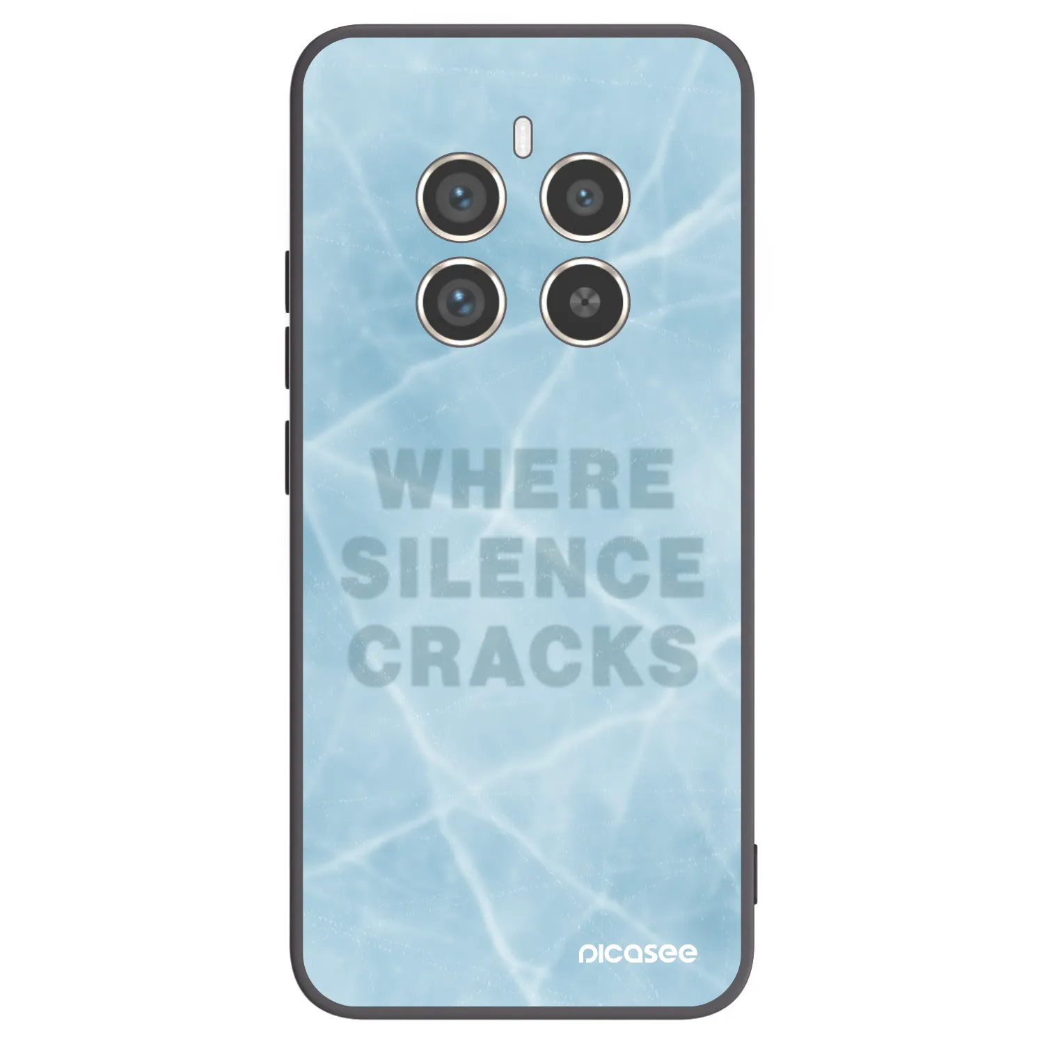 Picasee silikonowe czarne etui na Realme 12 Pro 5G - SILENCE