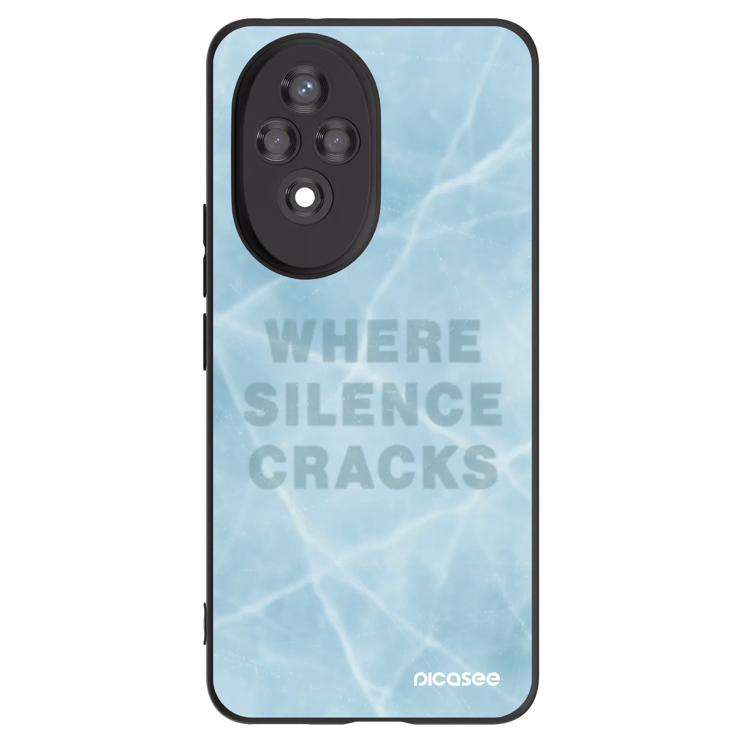 Picasee silikonowe czarne etui na Honor 200 Pro 5G - SILENCE