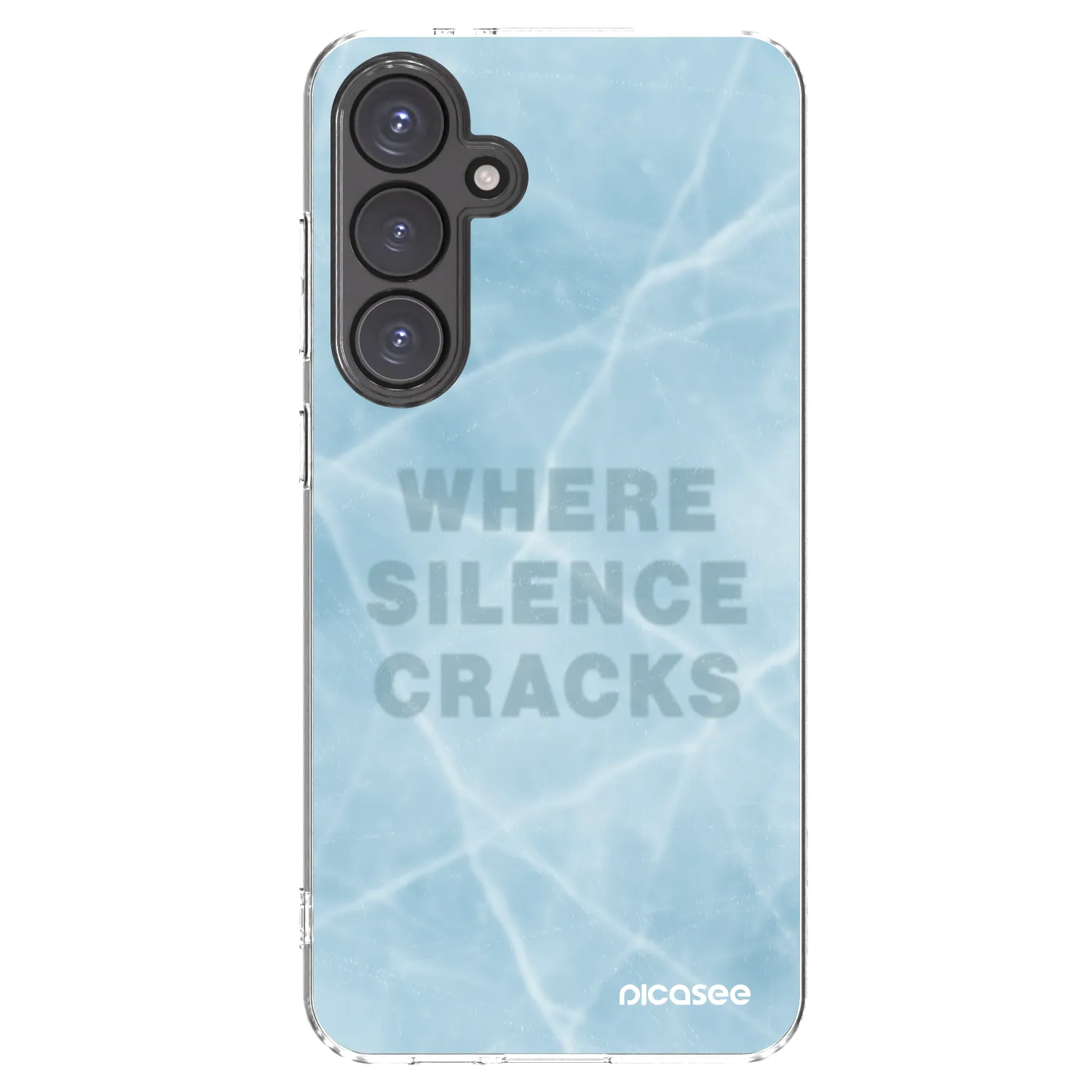 Picasee silikonowe przeźroczyste etui na Samsung Galaxy S24 FE S721B - SILENCE