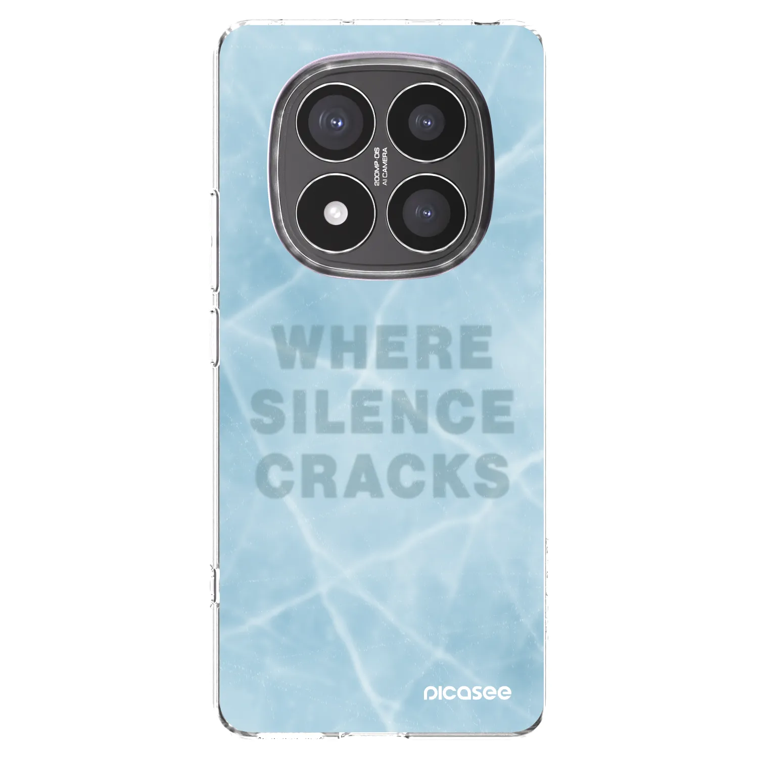 Picasee silikonowe przeźroczyste etui na Xiaomi Redmi Note 14 Pro+ 5G - SILENCE