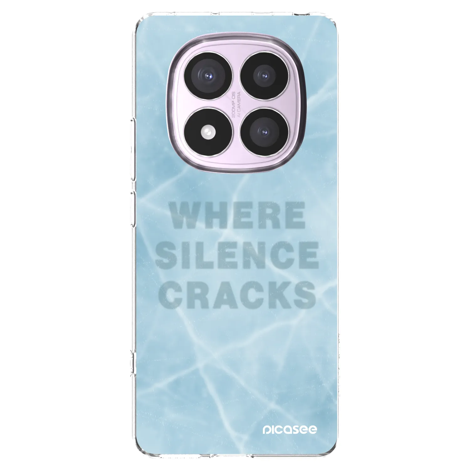 Picasee silikonowe przeźroczyste etui na Xiaomi Redmi Note 14 Pro 5G - SILENCE