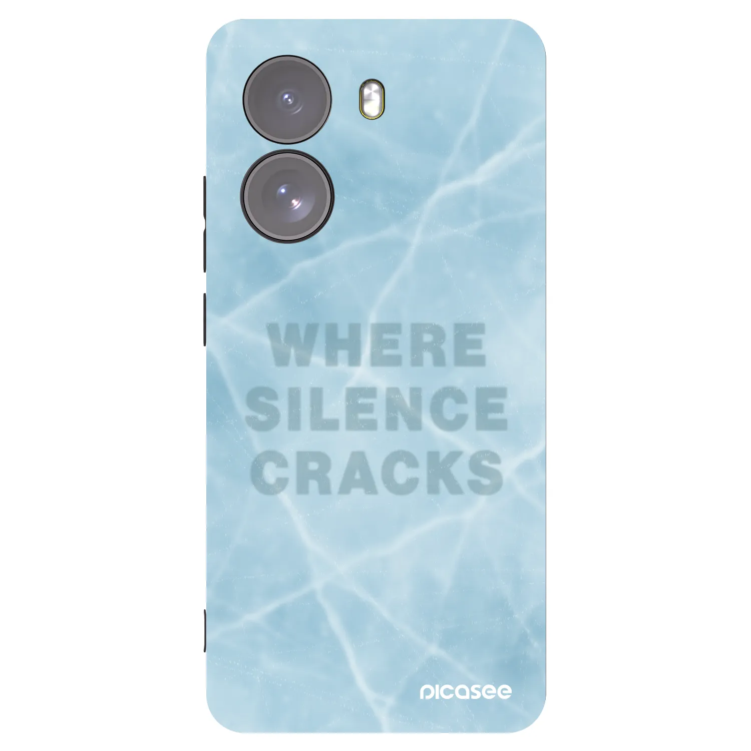 Picasee silikonowe czarne etui na Xiaomi Poco X7 - SILENCE
