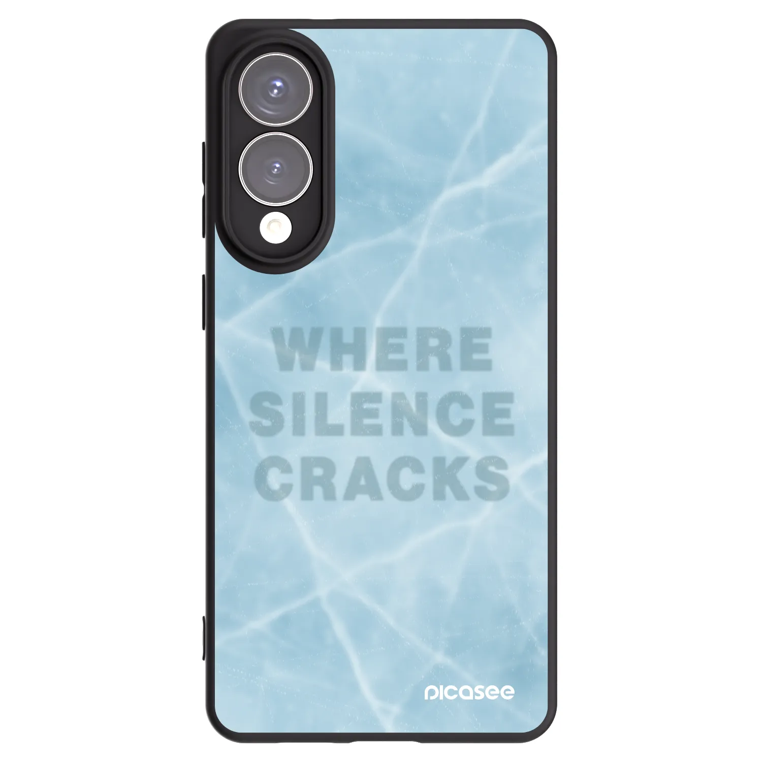 Picasee silikonowe czarne etui na Samsung Galaxy S25 Edge 5G - SILENCE