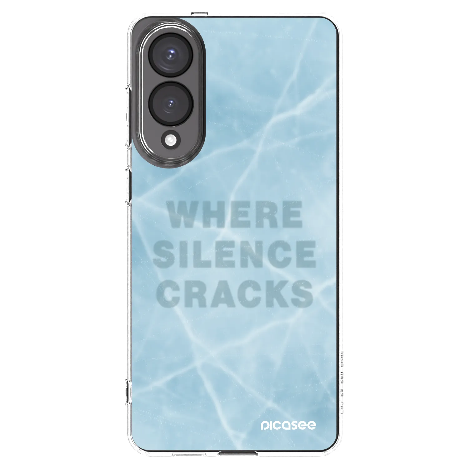 Picasee silikonowe przeźroczyste etui na Samsung Galaxy S25 Edge 5G - SILENCE