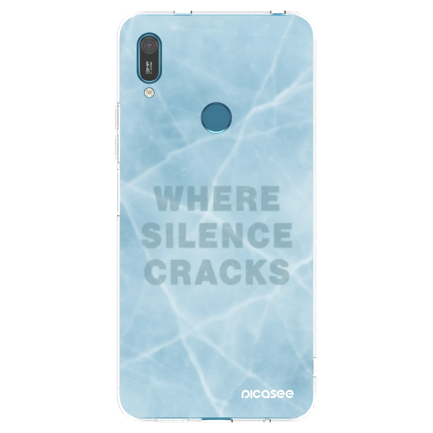 Picasee silikonowe przeźroczyste etui na Huawei Y7 2019 - SILENCE