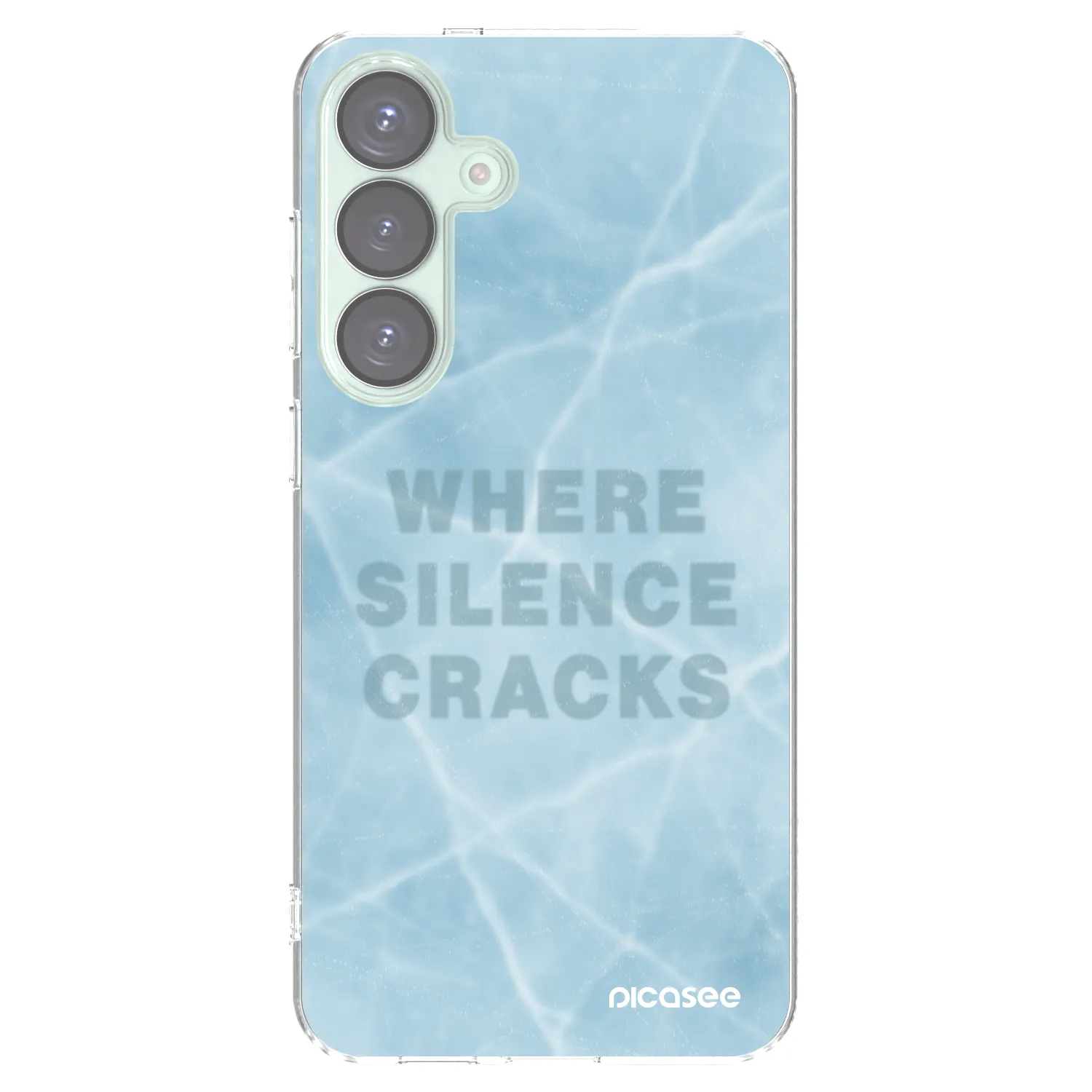 Picasee silikonowe przeźroczyste etui na Samsung Galaxy S25+ 5G - SILENCE