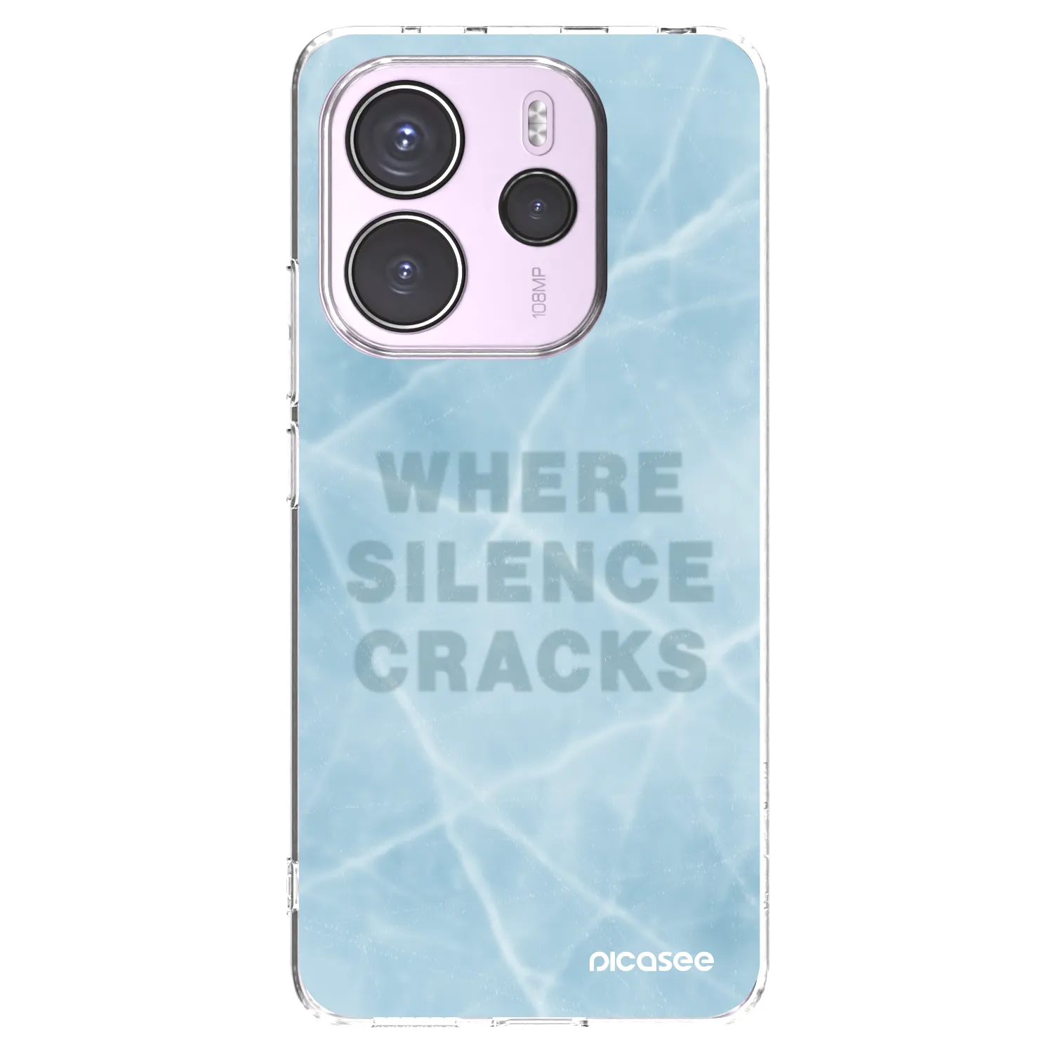 Picasee silikonowe przeźroczyste etui na Xiaomi Redmi Note 14 4G - SILENCE