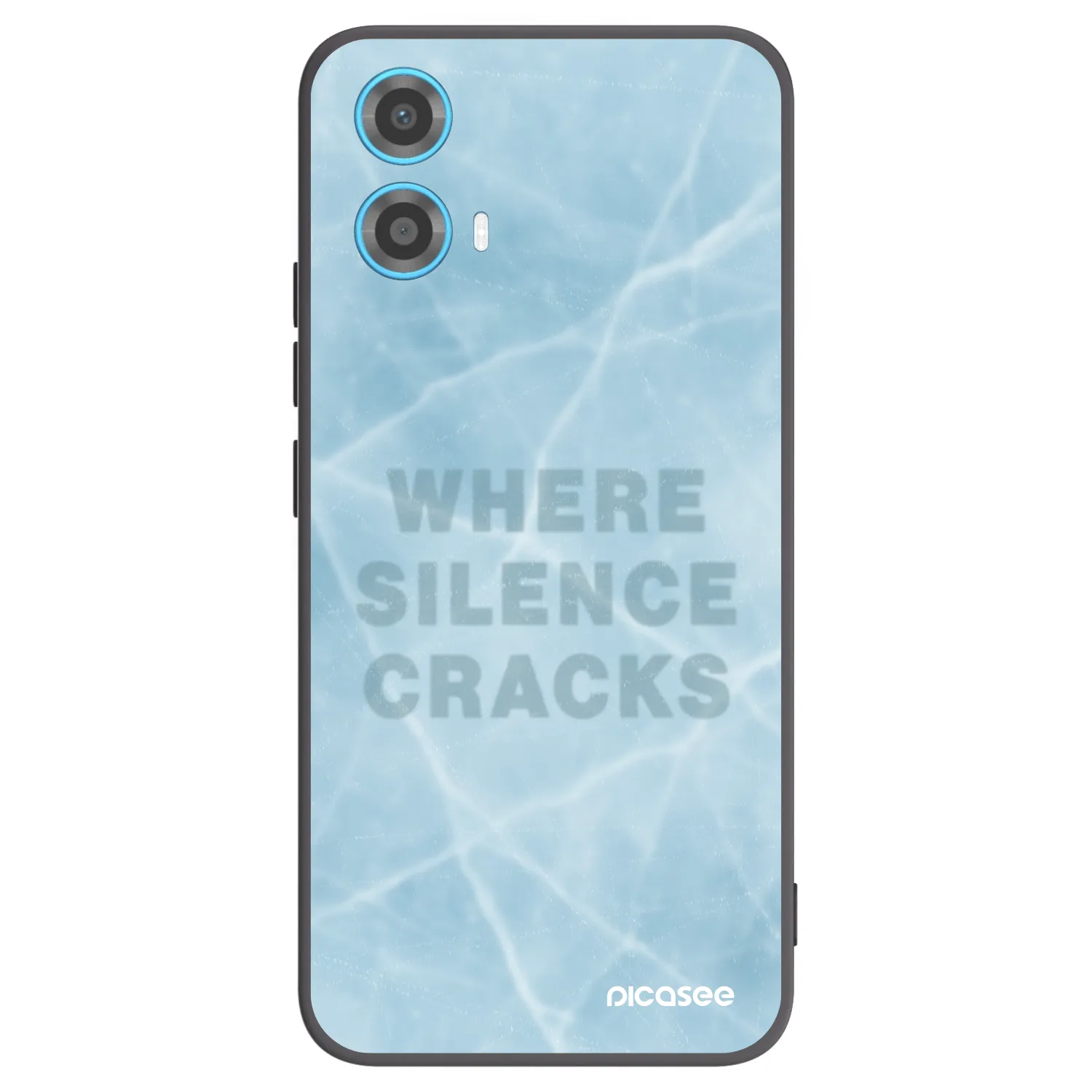 Picasee silikonowe czarne etui na Motorola Moto G34 5G - SILENCE