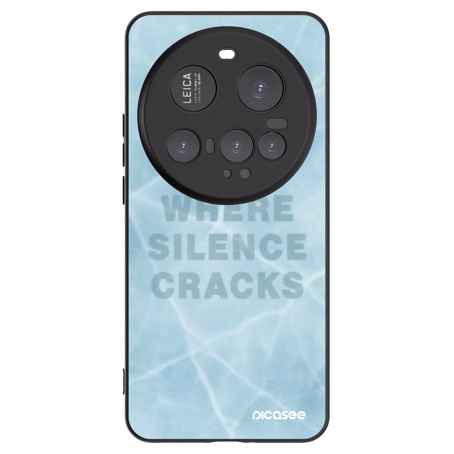 Picasee silikonowe czarne etui na Xiaomi 15 Ultra - SILENCE