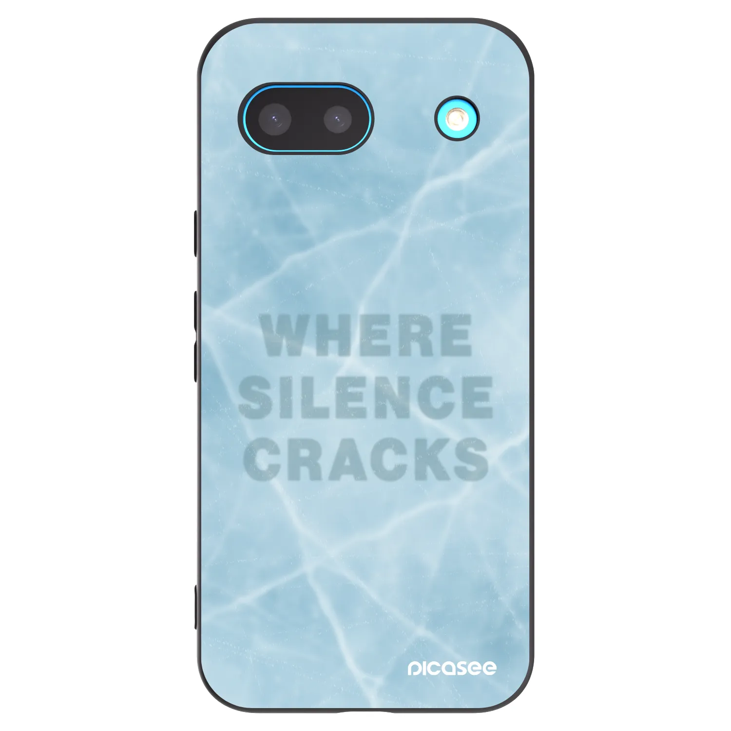 Picasee silikonowe czarne etui na Google Pixel 8a - SILENCE