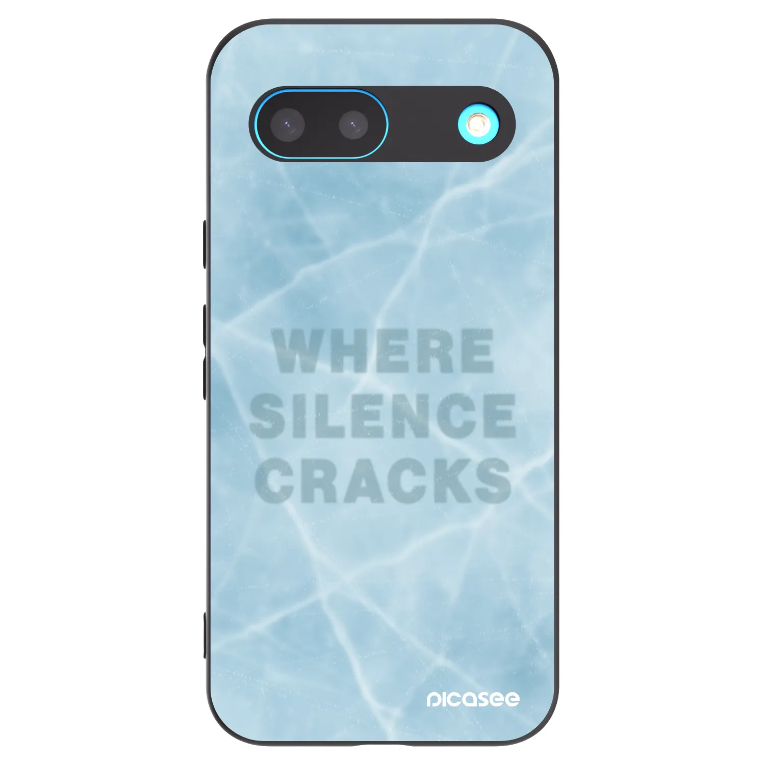 Picasee silikonowe czarne etui na Google Pixel 8 - SILENCE