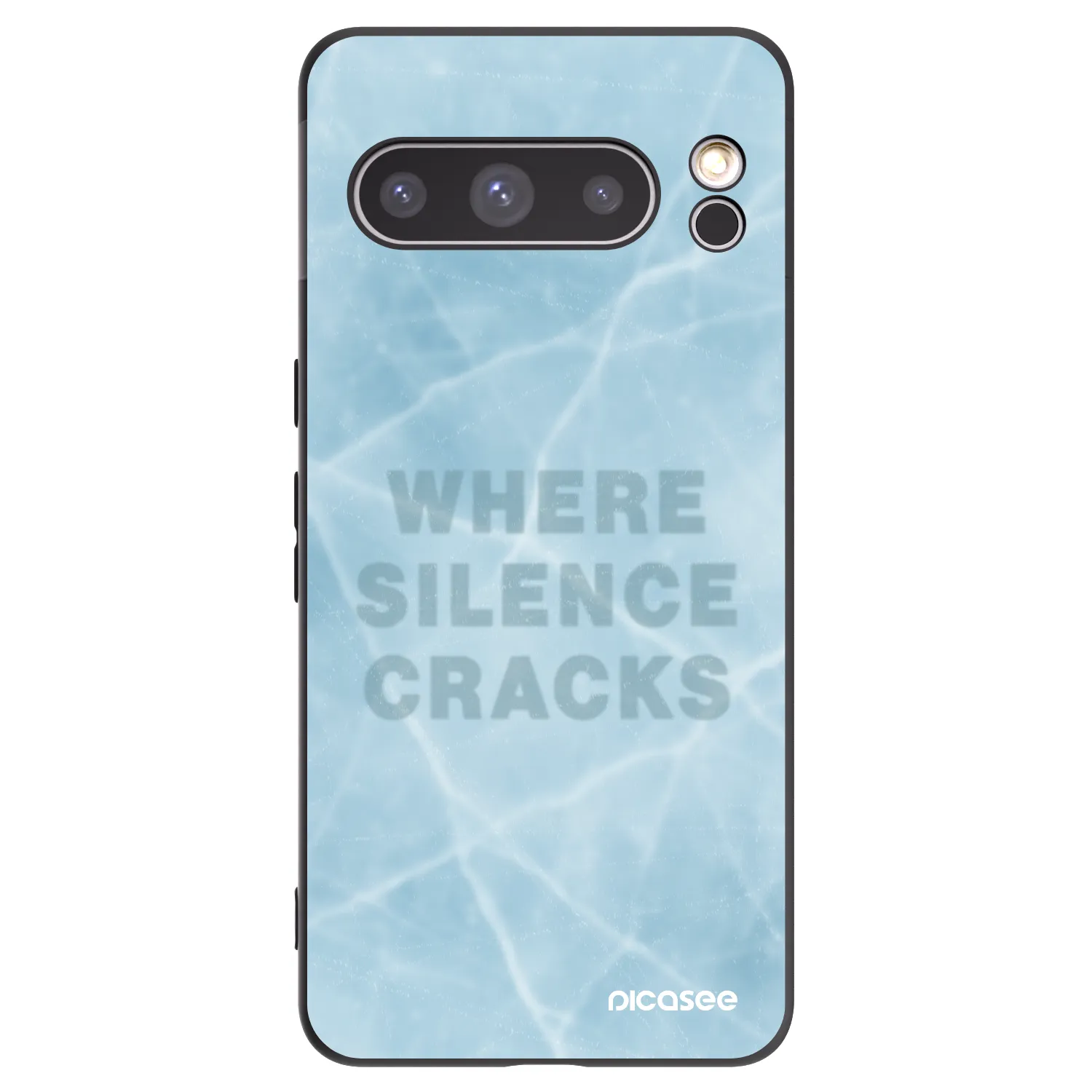 Picasee silikonowe czarne etui na Google Pixel 8 Pro - SILENCE