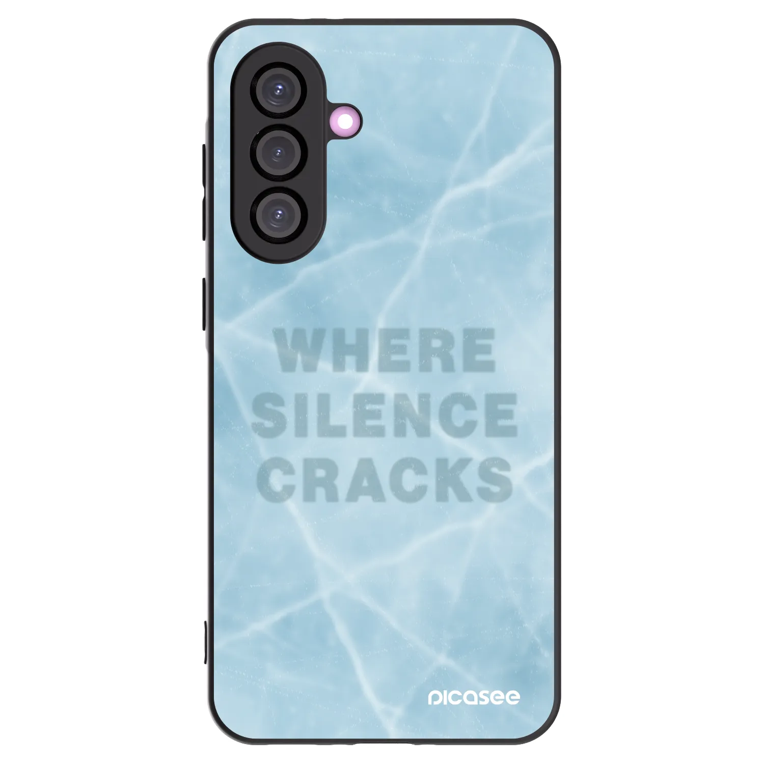 Picasee silikonowe czarne etui na Samsung Galaxy A36 5G - SILENCE