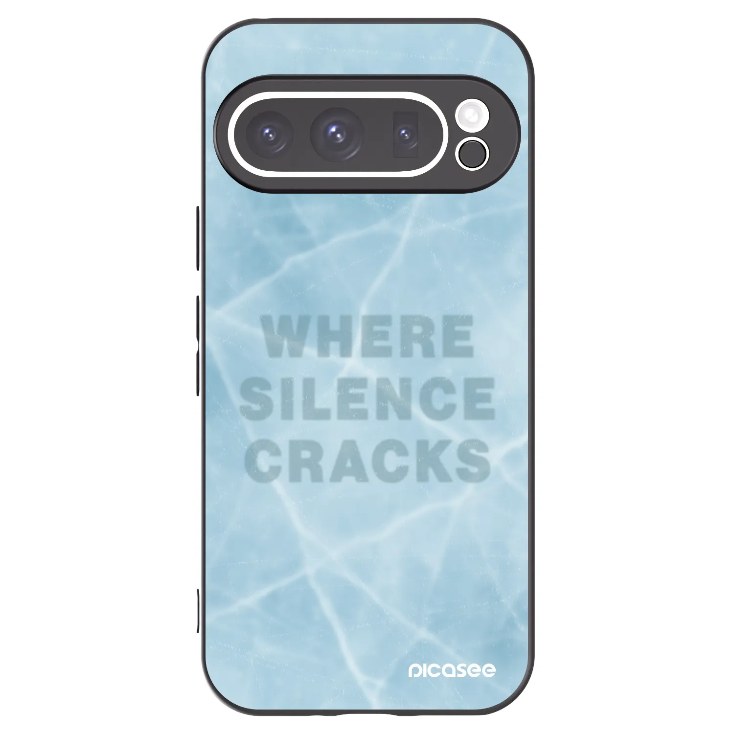 Picasee silikonowe czarne etui na Google Pixel 9 Pro - SILENCE