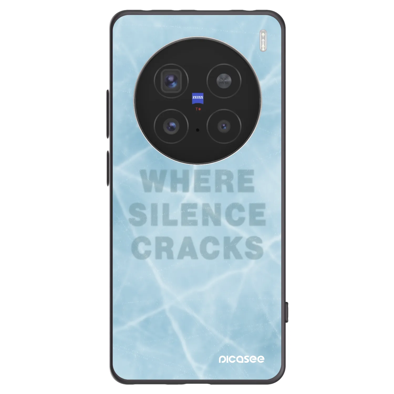 Picasee silikonowe czarne etui na Vivo X200 Pro - SILENCE