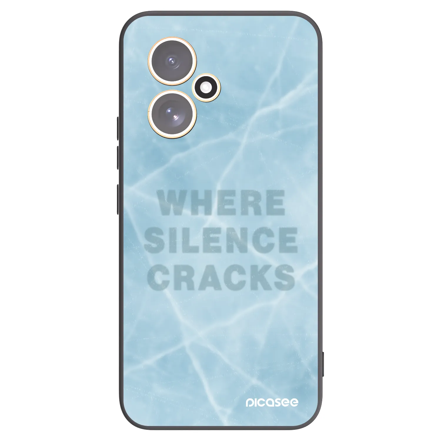 Picasee silikonowe czarne etui na Honor 400 5G - SILENCE