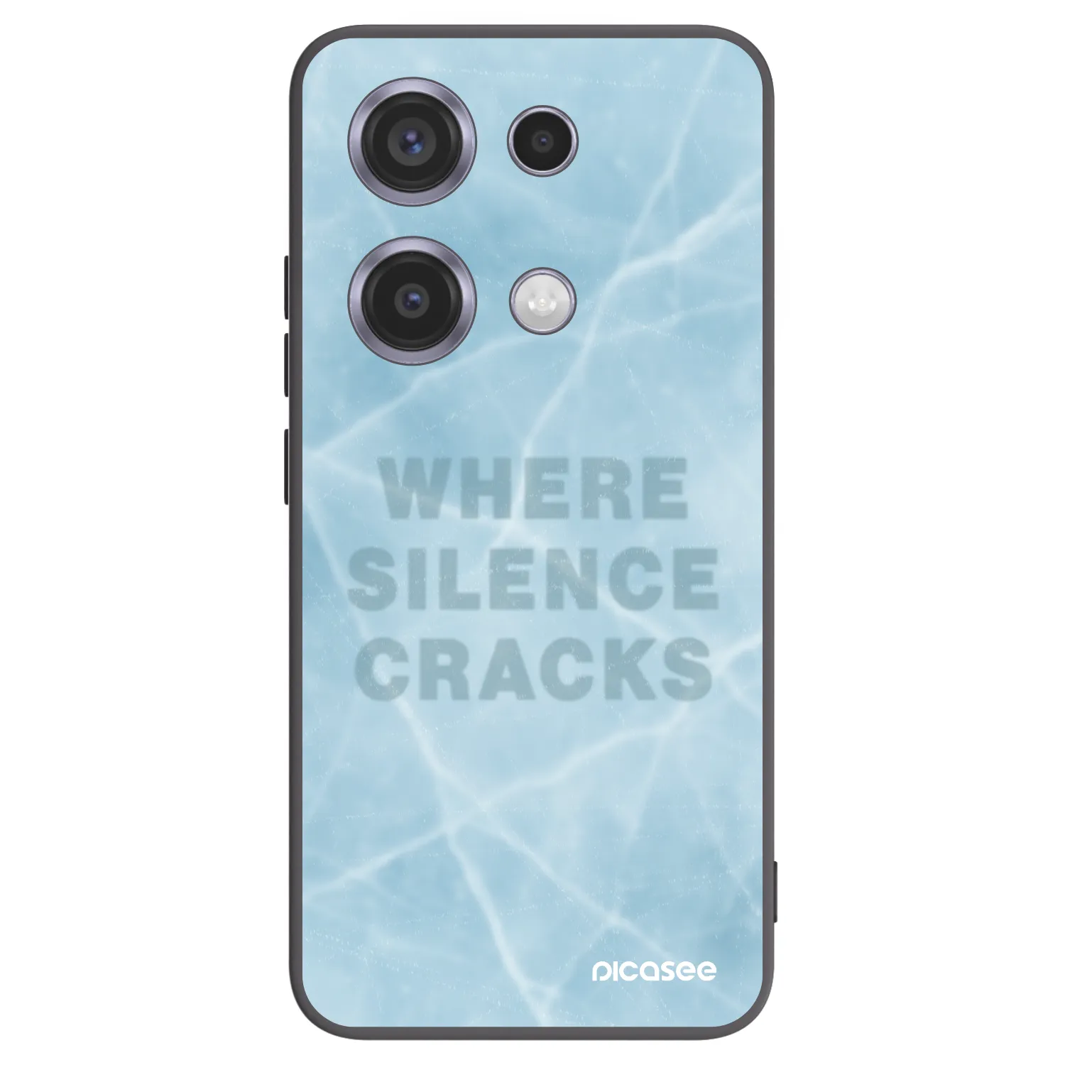 Picasee silikonowe czarne etui na Xiaomi Redmi Note 14S - SILENCE