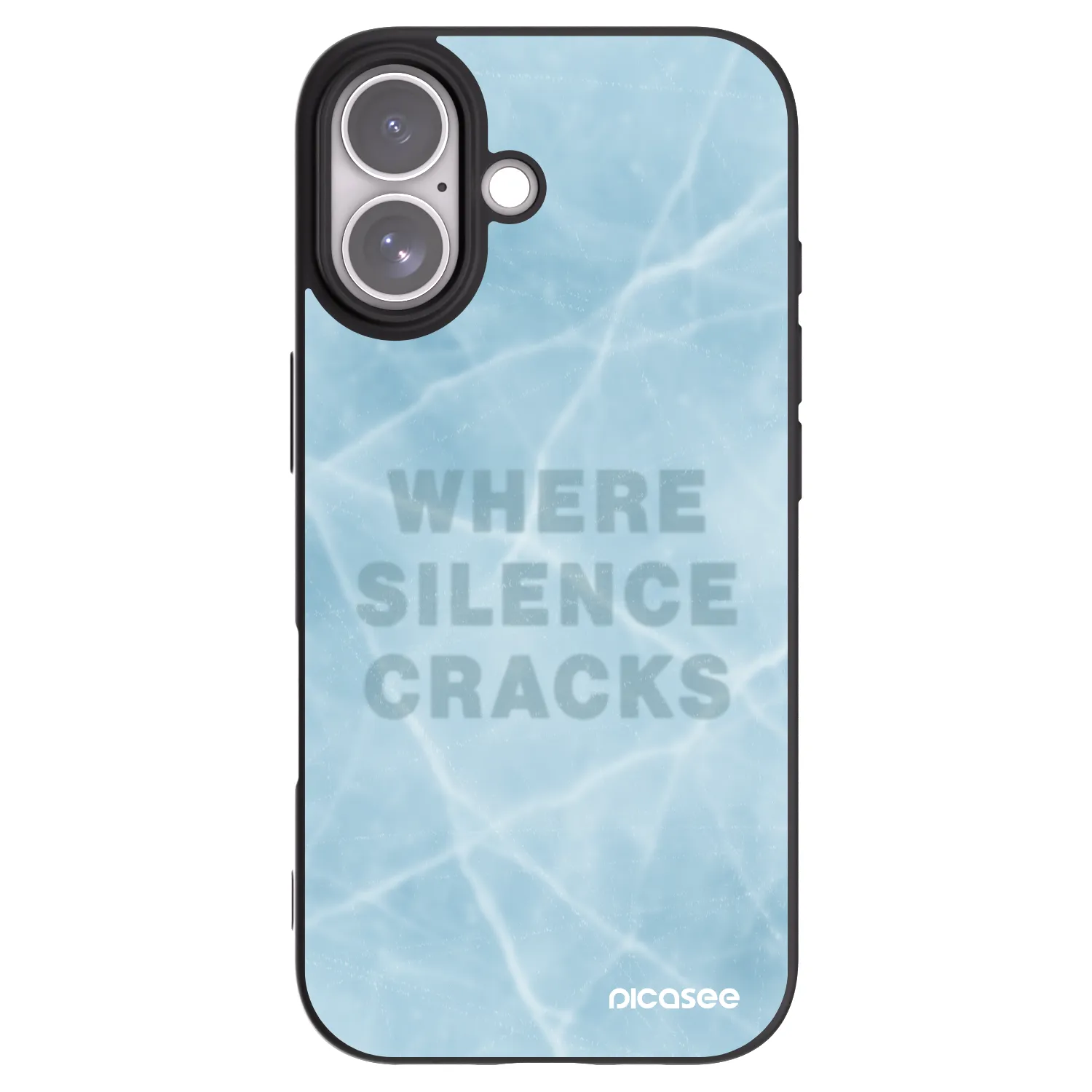 Picasee silikonowe czarne etui na Apple iPhone 17 - SILENCE