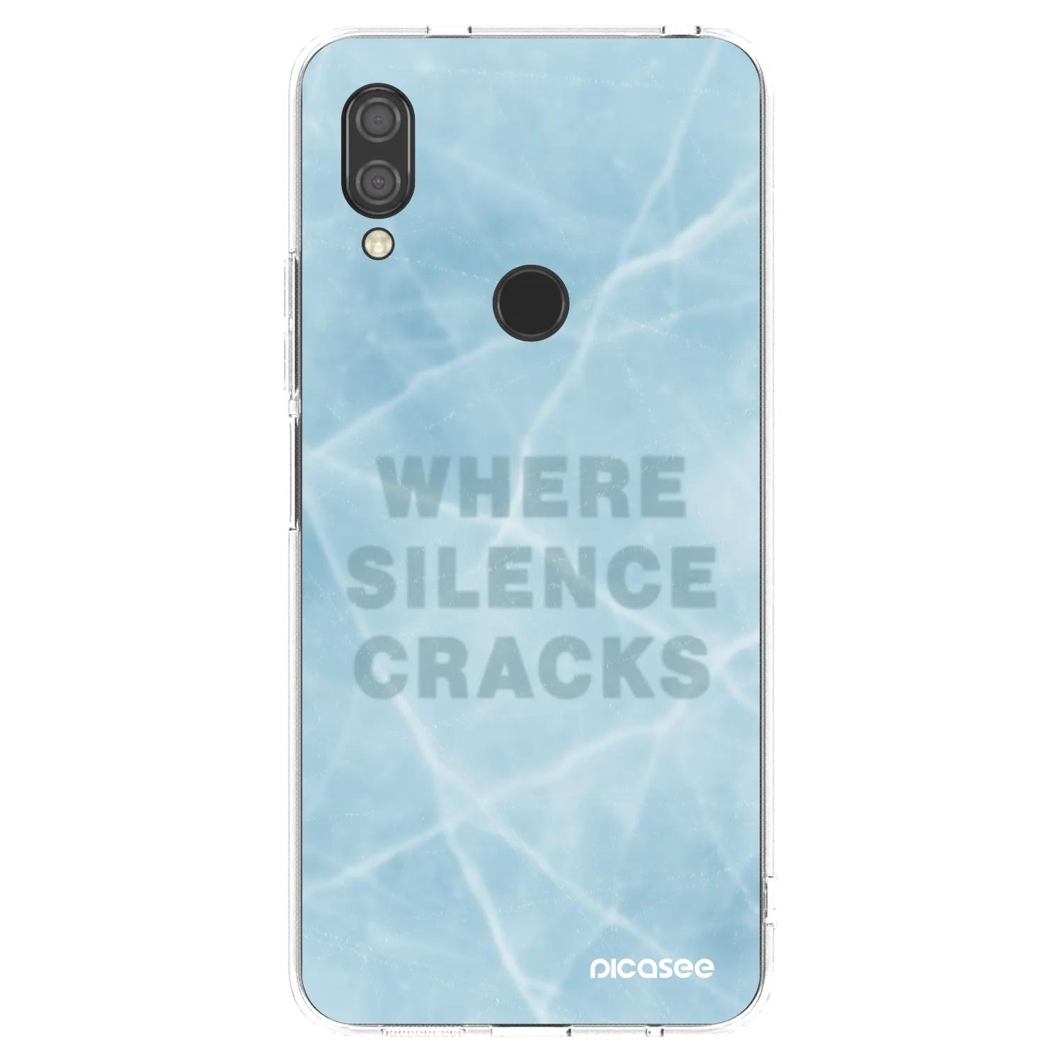 Picasee silikonowe przeźroczyste etui na Xiaomi Redmi 7 - SILENCE