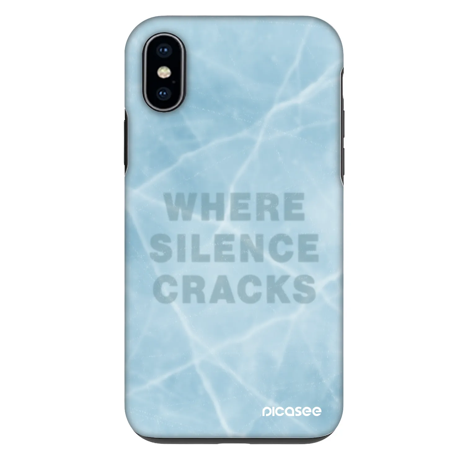 Picasee Fashion Case na Apple iPhone X/XS - SILENCE