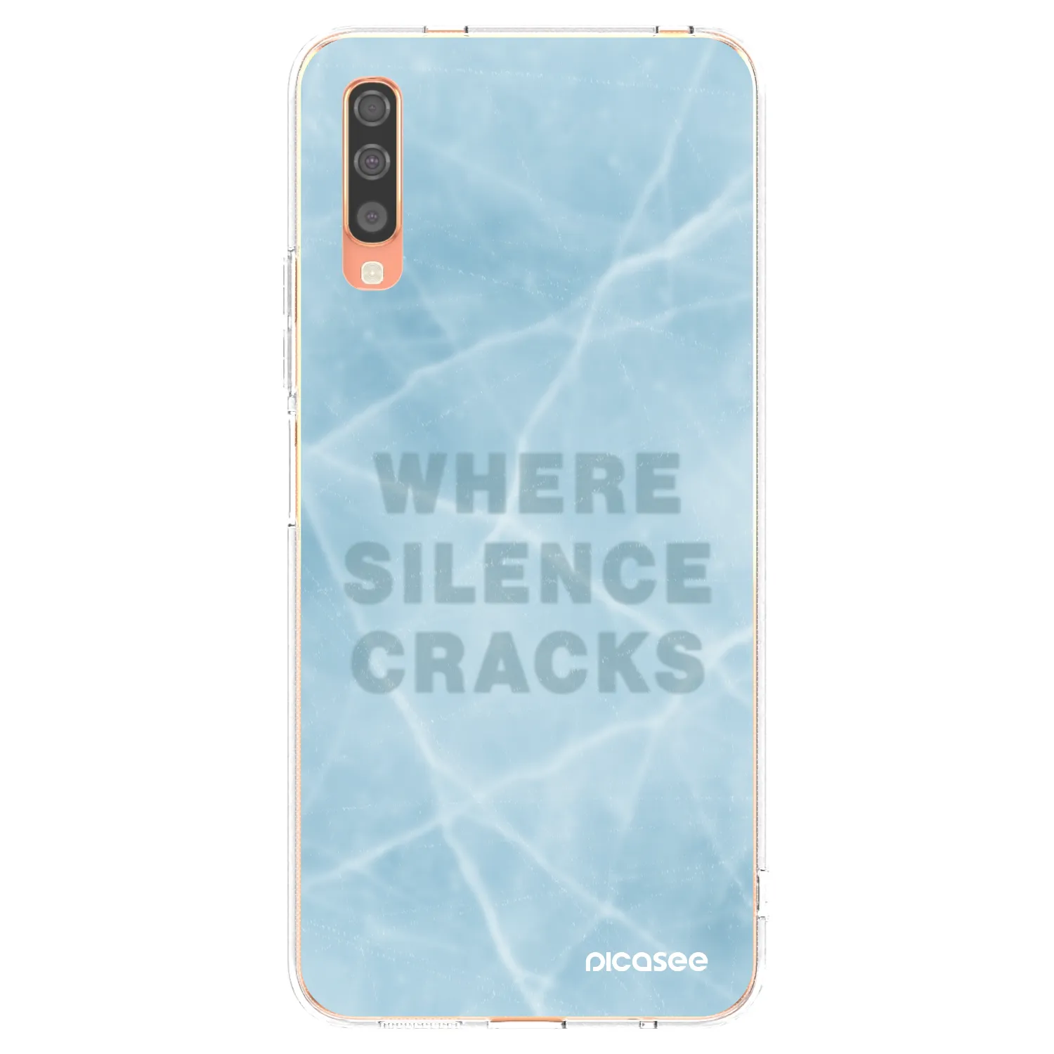 Picasee silikonowe przeźroczyste etui na Samsung Galaxy A70 A705F - SILENCE