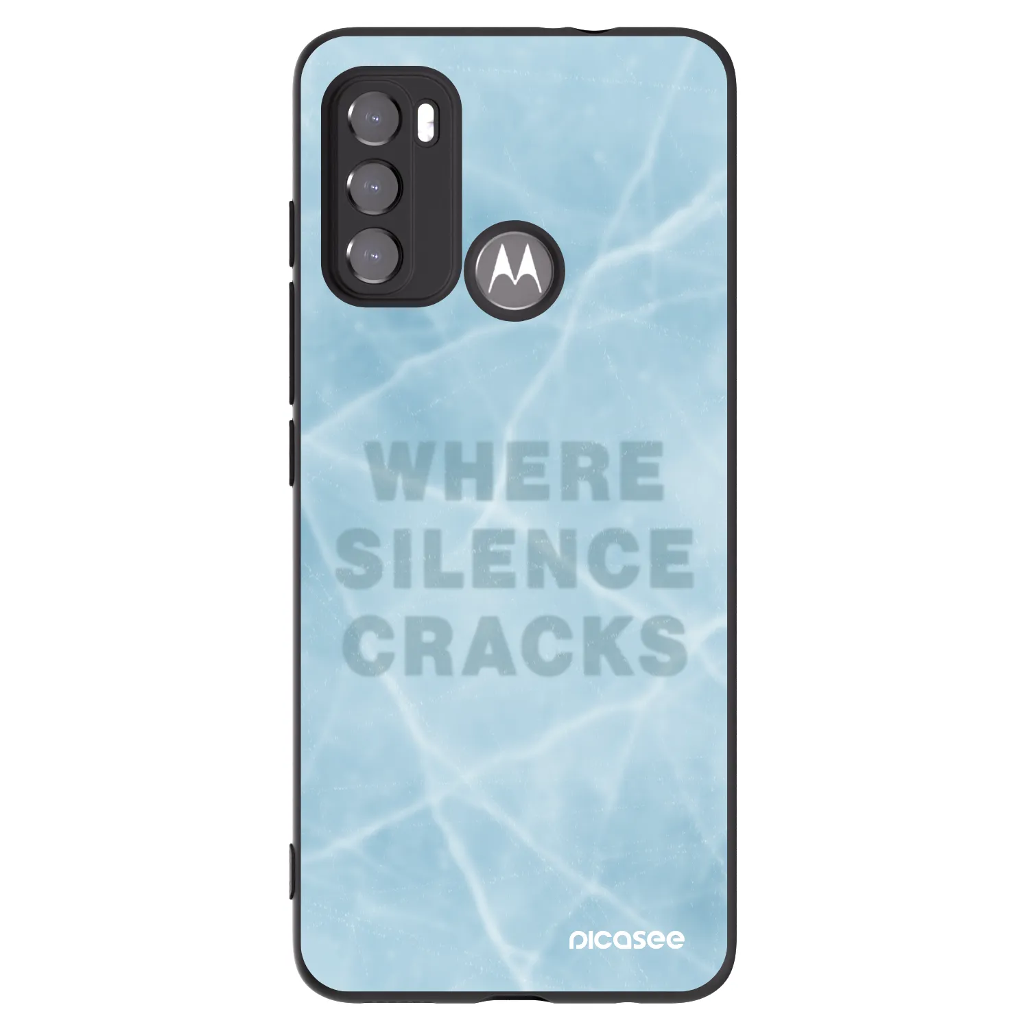Picasee silikonowe czarne etui na Motorola Edge 60 5G - SILENCE