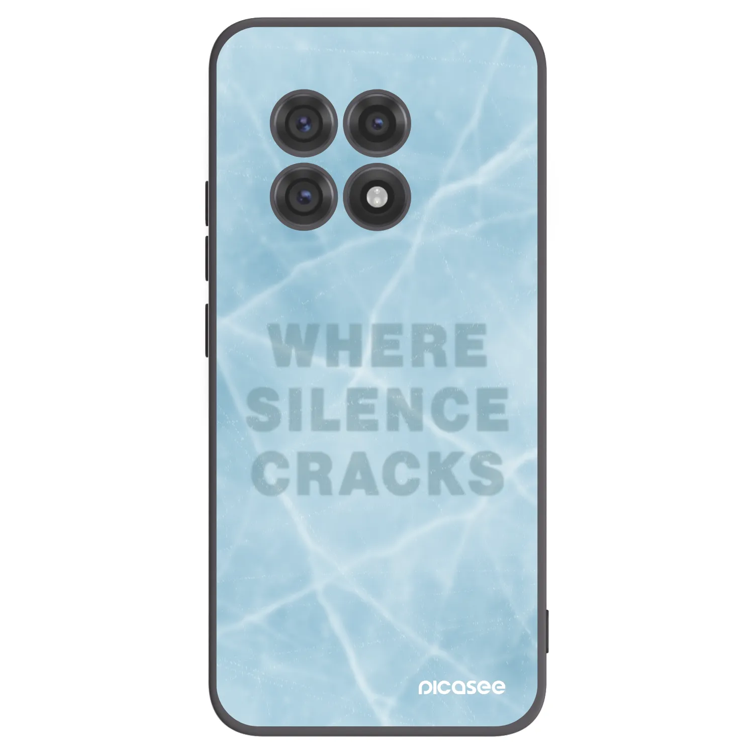 Picasee silikonowe czarne etui na OnePlus 13R 5G - SILENCE