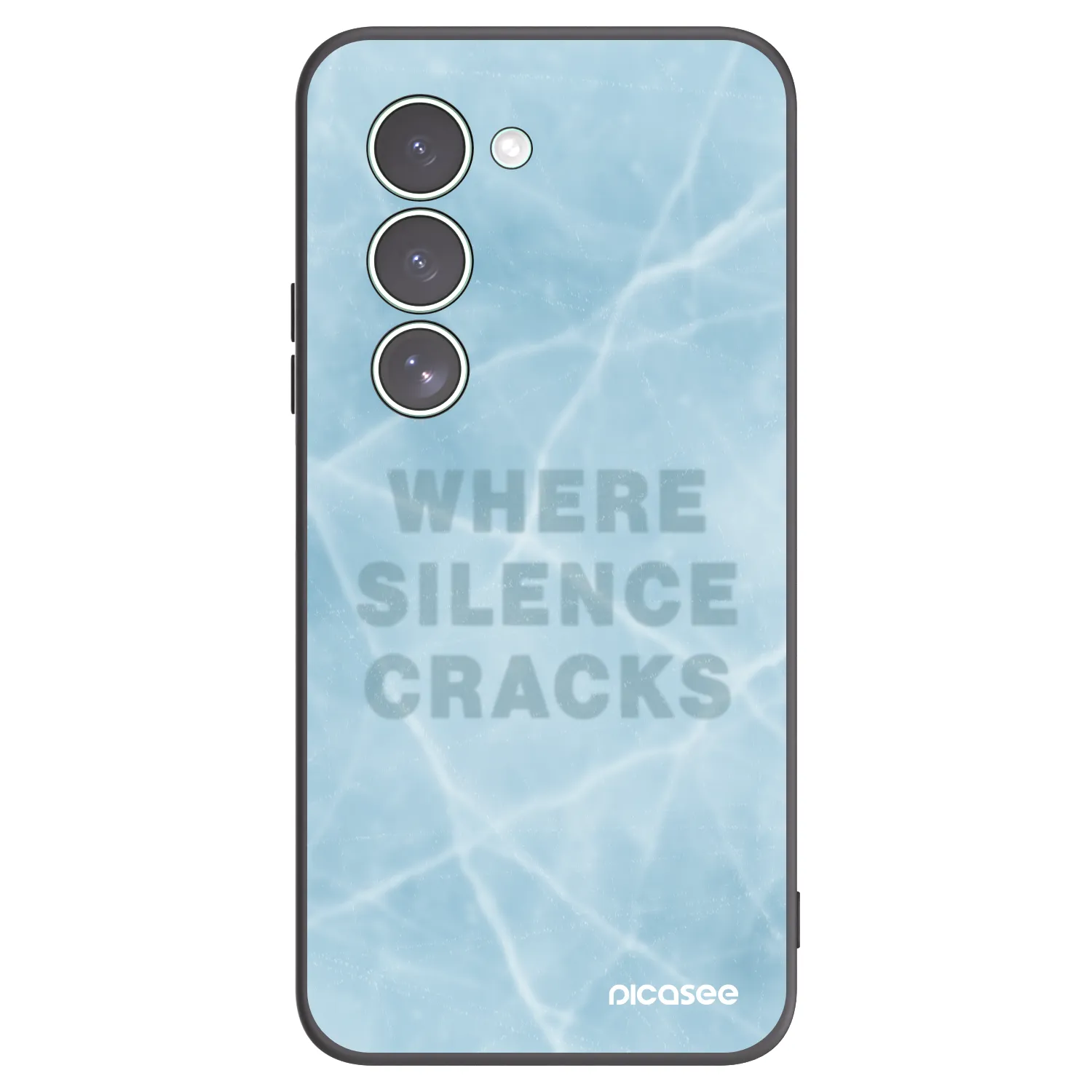 Picasee silikonowe czarne etui na Xiaomi Redmi 15 5G - SILENCE