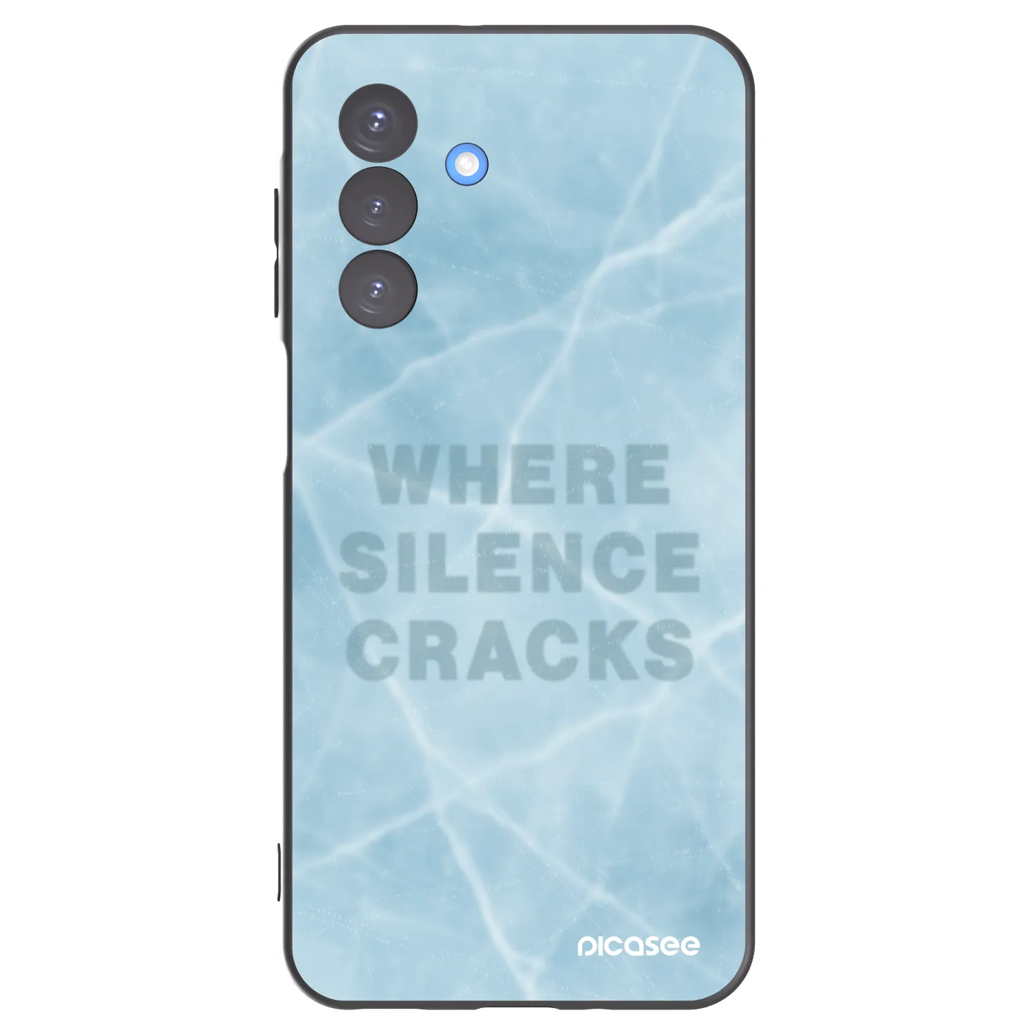 Picasee silikonowe czarne etui na Samsung Galaxy A17 5G - SILENCE