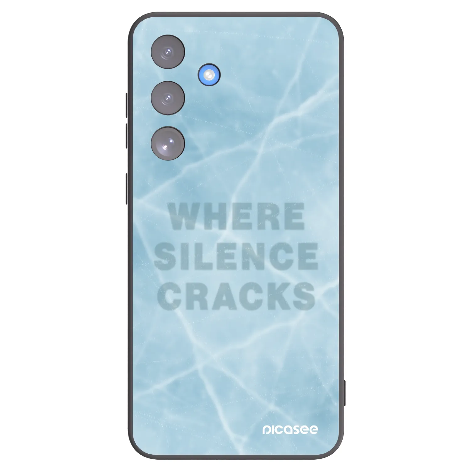 Picasee silikonowe czarne etui na Samsung Galaxy S25 FE 5G - SILENCE
