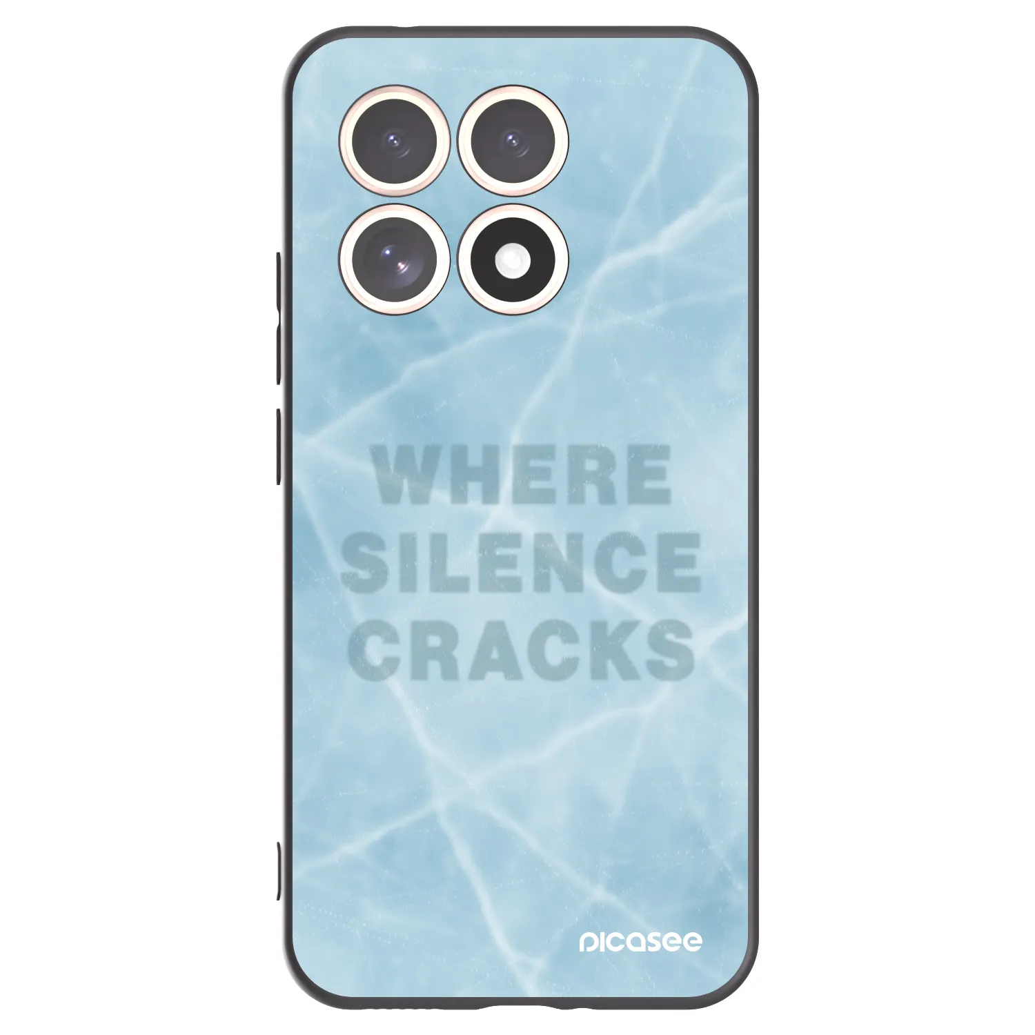 Picasee silikonowe czarne etui na Xiaomi 15T - SILENCE