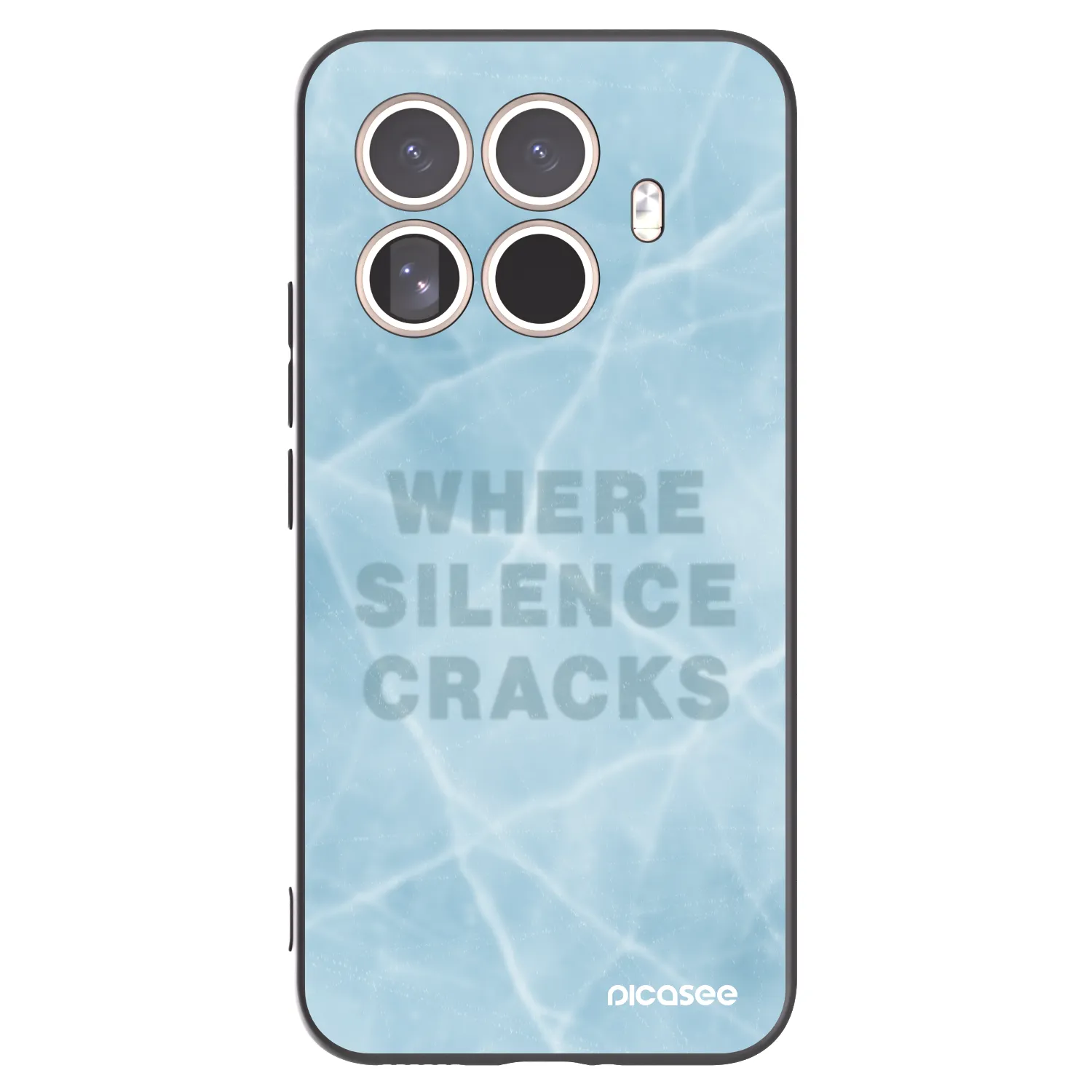Picasee silikonowe czarne etui na Xiaomi 15T Pro - SILENCE