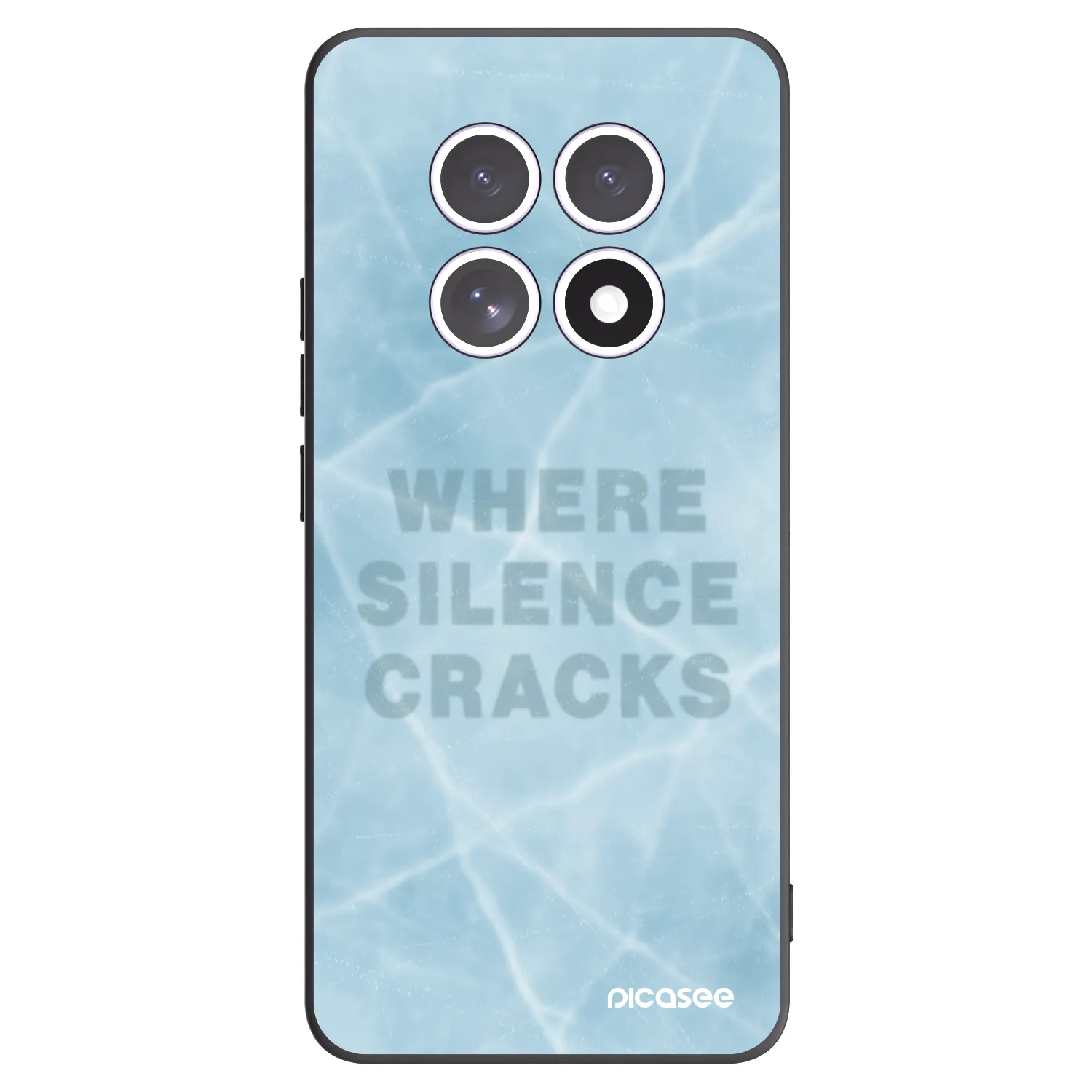 Picasee silikonowe czarne etui na Xiaomi Redmi Note 15 4G - SILENCE