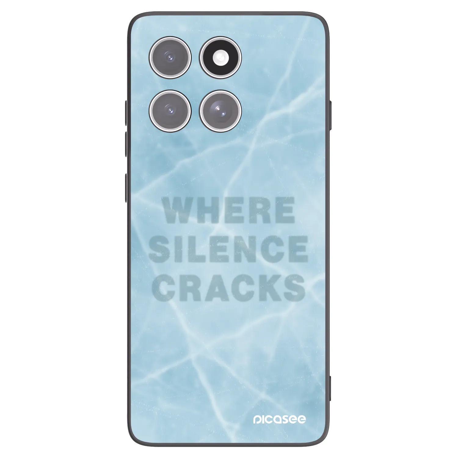 Picasee silikonowe czarne etui na Motorola Edge 60 Fusion - SILENCE