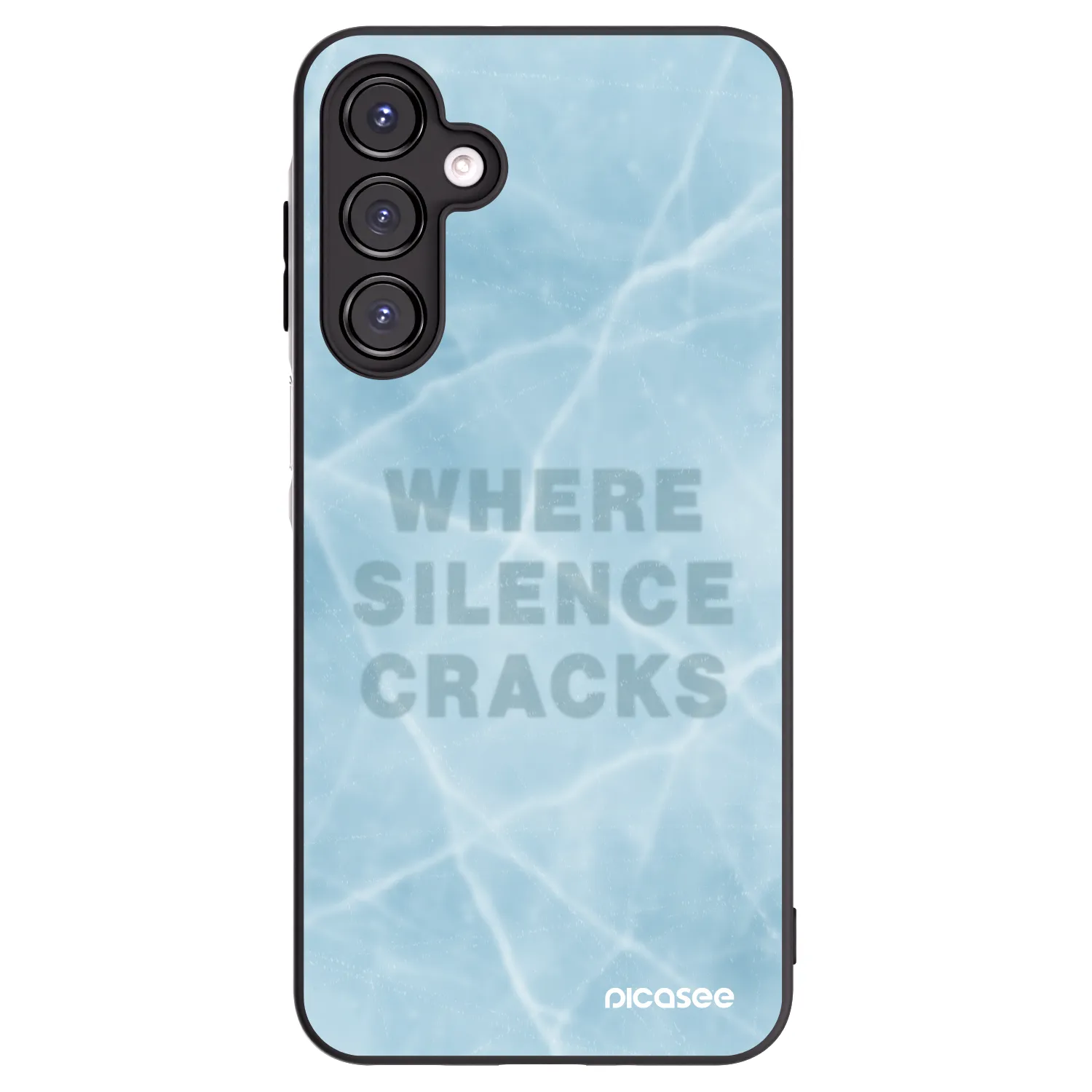 Picasee silikonowe czarne etui na Samsung Galaxy A16 4G - SILENCE