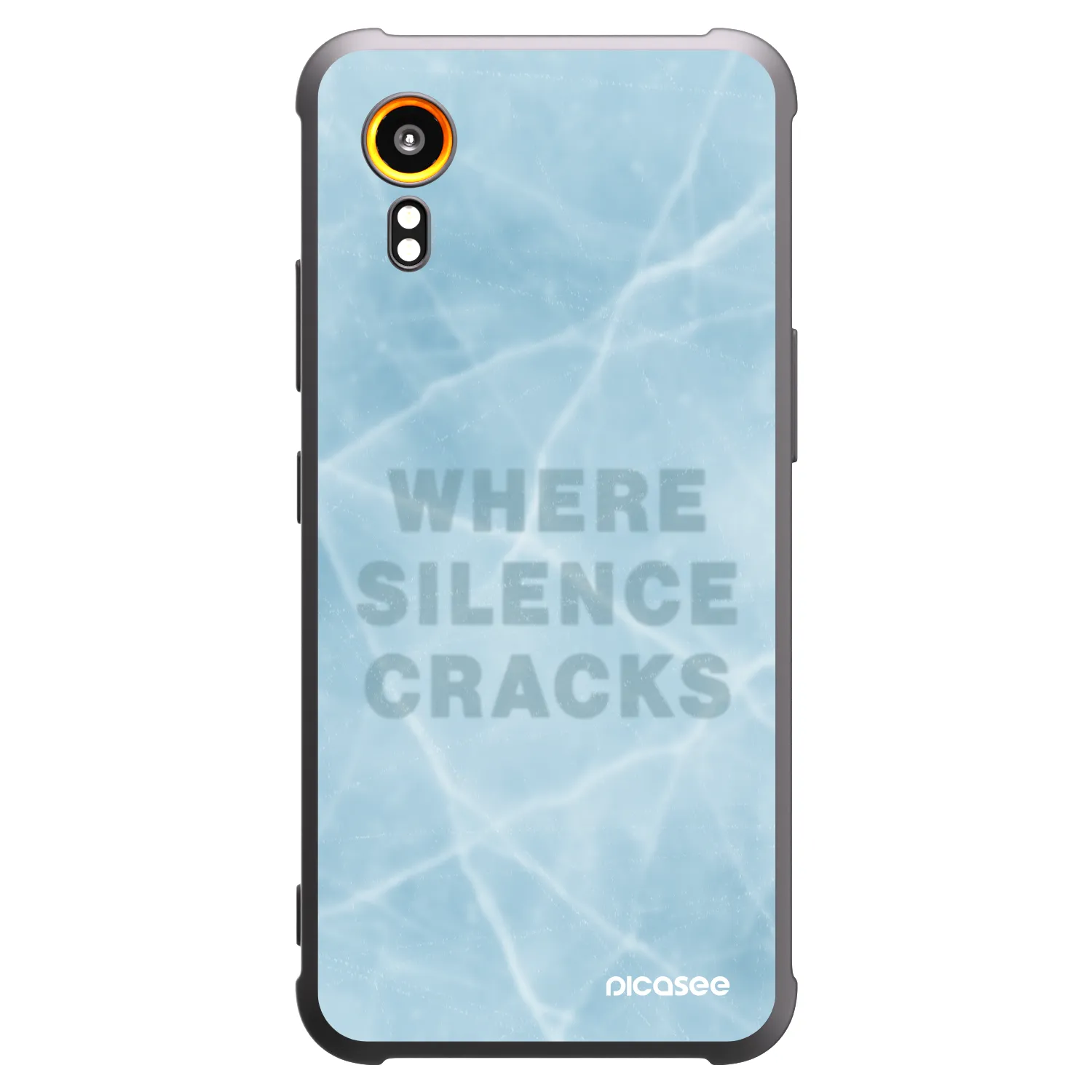 Picasee silikonowe czarne etui na Samsung Galaxy Xcover 7 - SILENCE