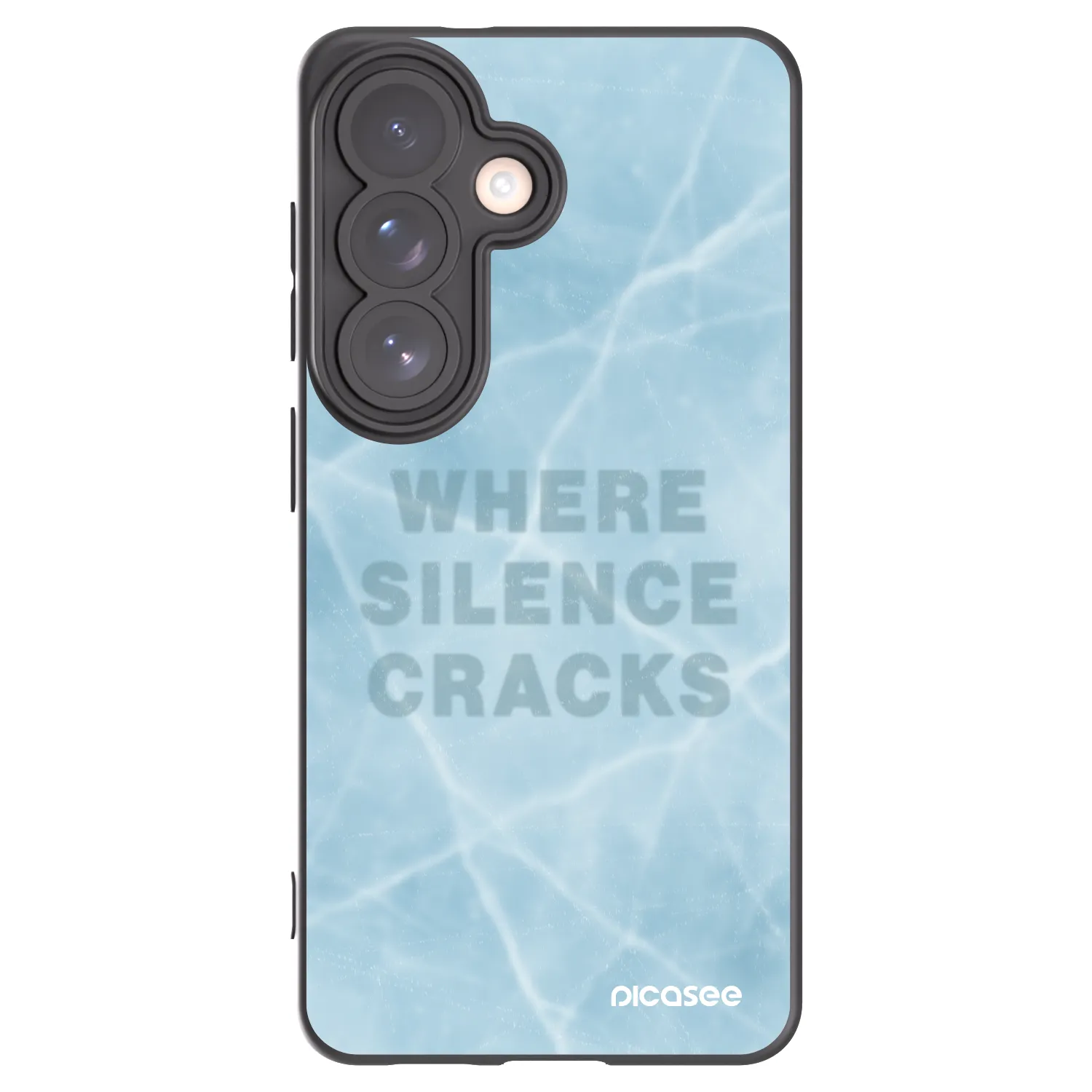 Picasee silikonowe czarne etui na Samsung Galaxy S26 - SILENCE