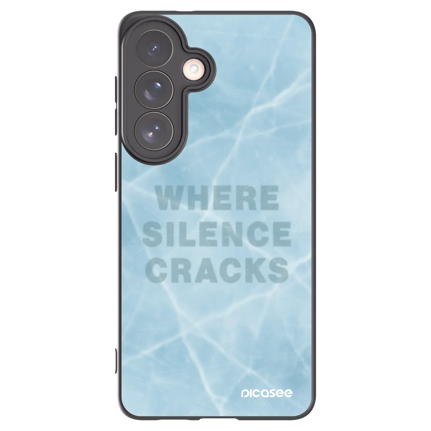 Picasee silikonowe czarne etui na Samsung Galaxy S26+ - SILENCE