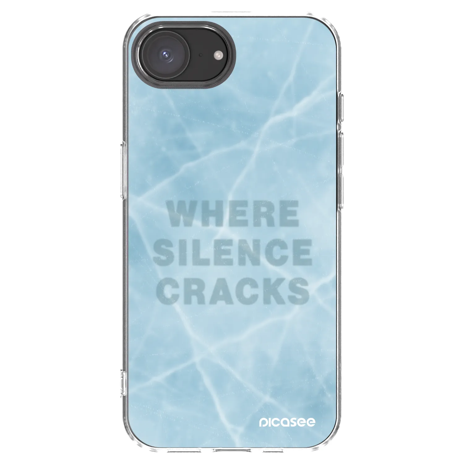 Picasee silikonowe przeźroczyste etui na Apple iPhone 17e - SILENCE