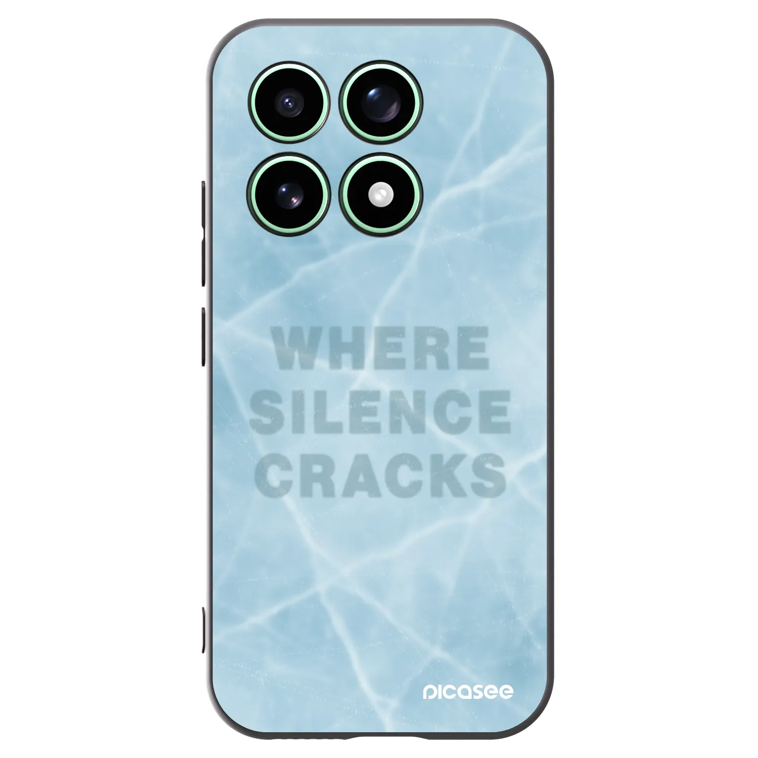 Picasee silikonowe czarne etui na Xiaomi 17 - SILENCE