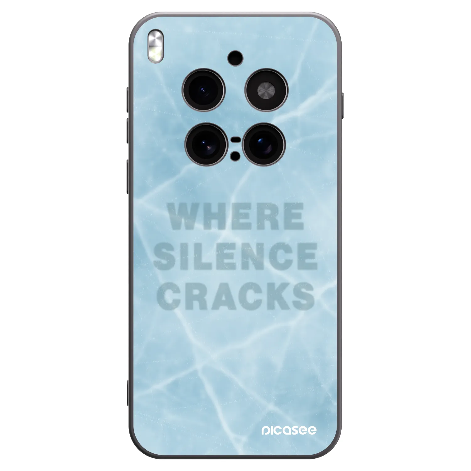 Picasee silikonowe czarne etui na Vivo X300 Pro - SILENCE
