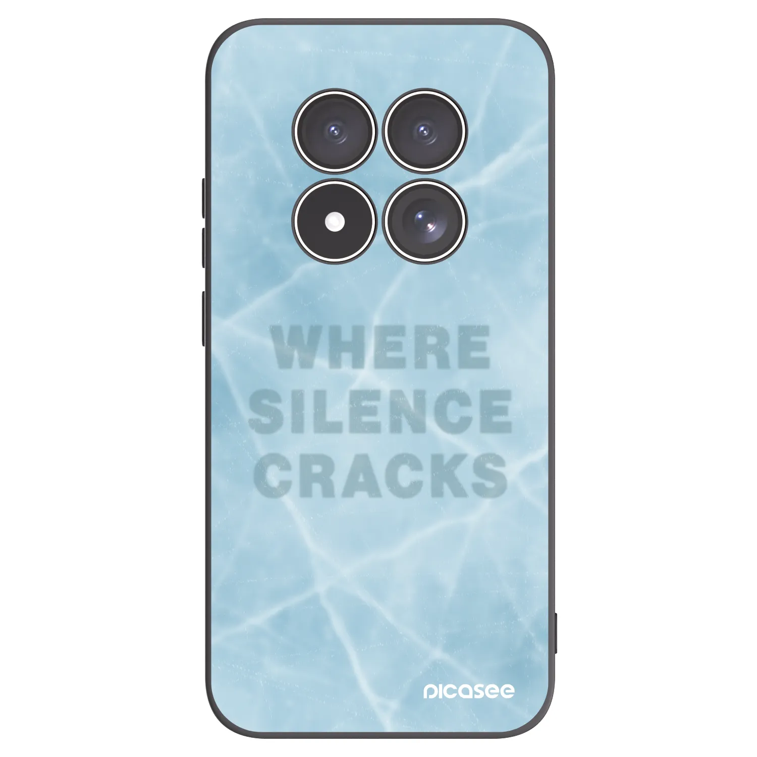 Picasee silikonowe czarne etui na Xiaomi Redmi Note 15 Pro 5G - SILENCE