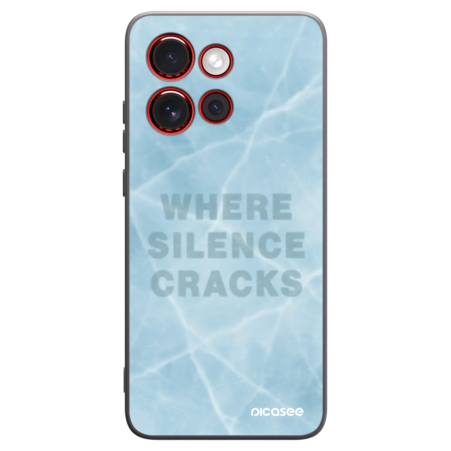 Picasee silikonowe czarne etui na Motorola Edge 60 Neo 5G - SILENCE