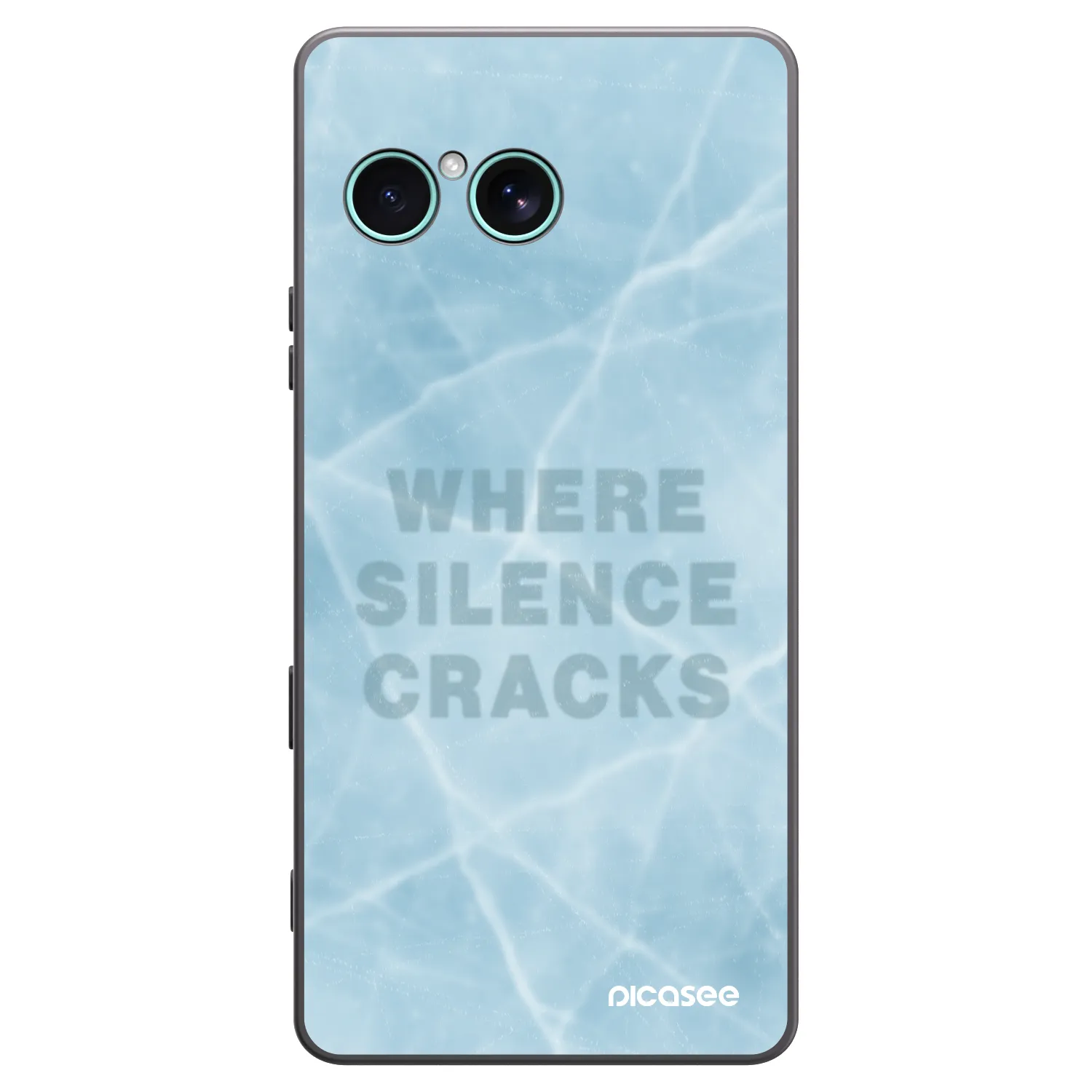 Picasee silikonowe czarne etui na Sony Xperia 10 VII - SILENCE