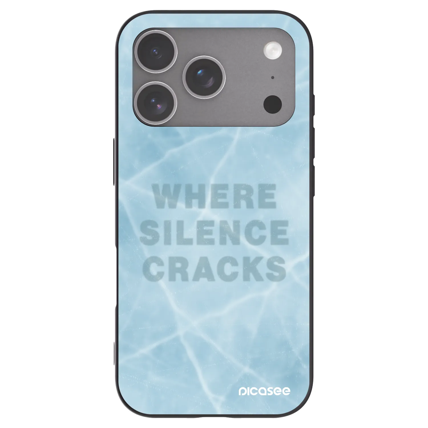 Picasee silikonowe czarne etui na Apple iPhone 18 Pro - SILENCE