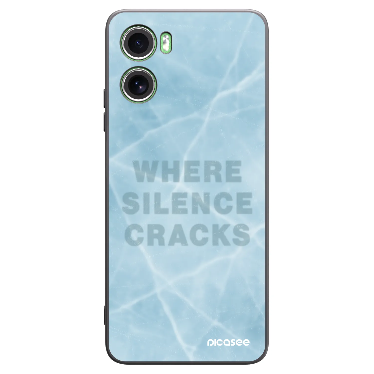 Picasee silikonowe czarne etui na Motorola Moto G06 - SILENCE