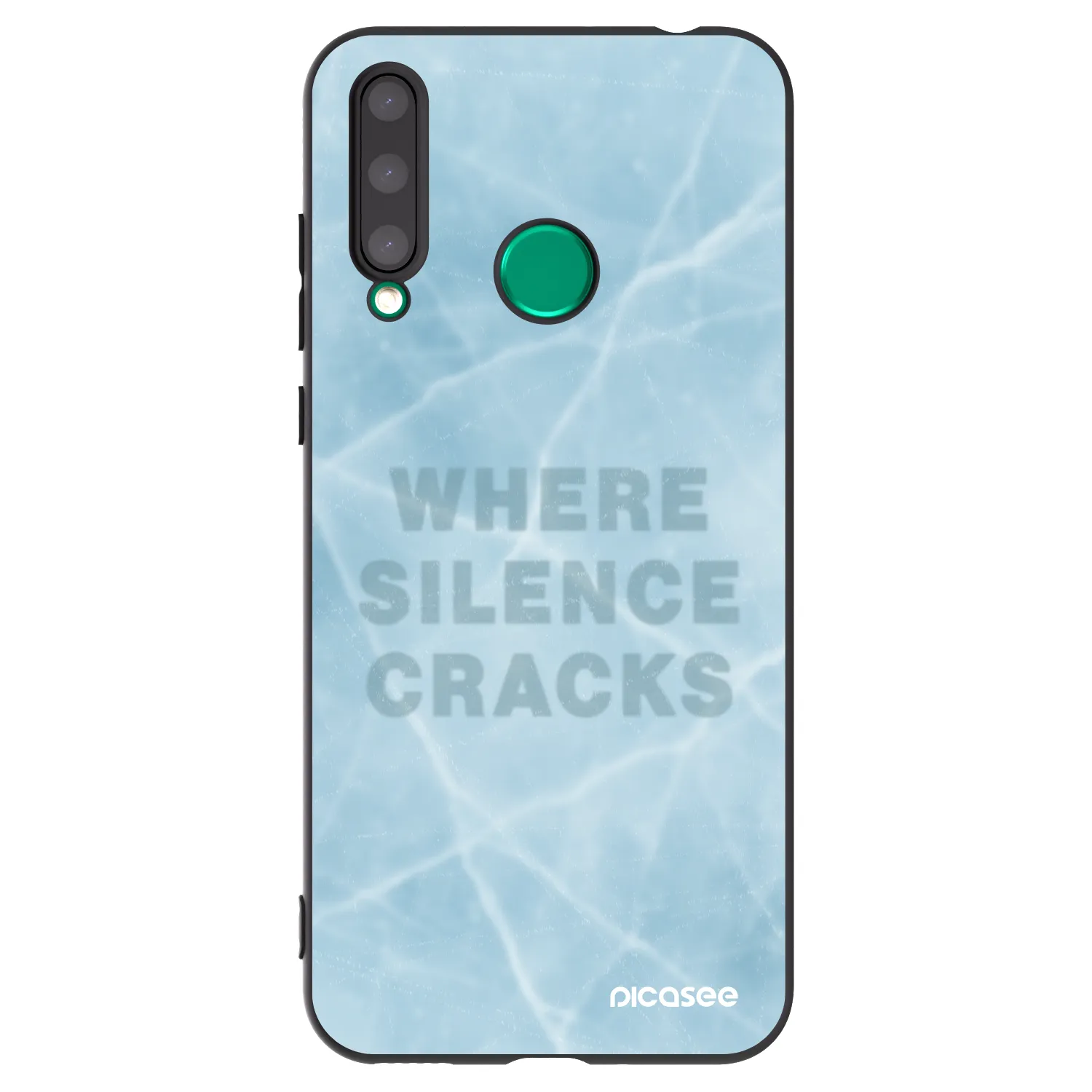 Picasee silikonowe czarne etui na Honor 20 Lite - SILENCE