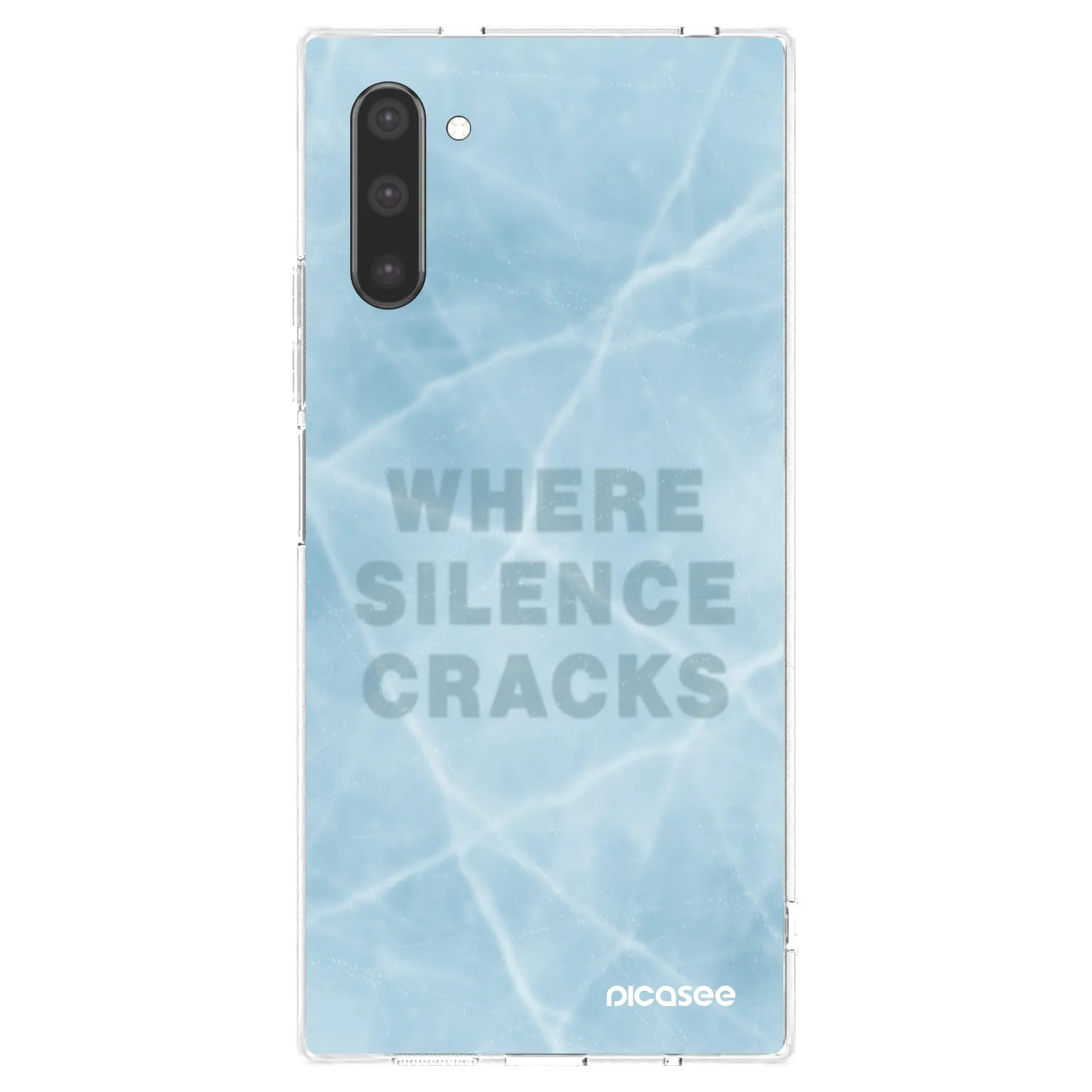 Picasee silikonowe przeźroczyste etui na Samsung Galaxy Note 10 N970F - SILENCE