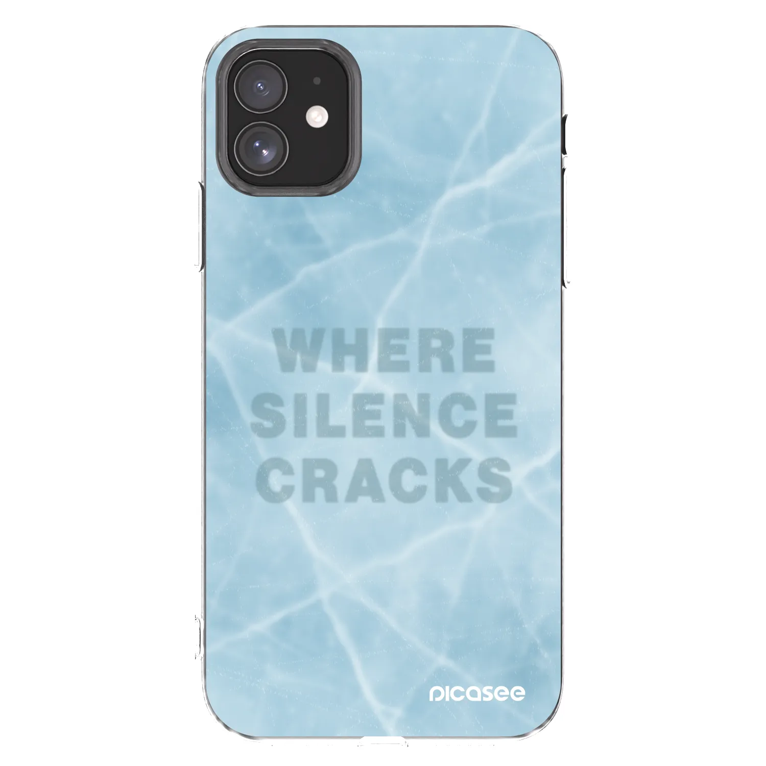 Picasee silikonowe przeźroczyste etui na Apple iPhone 11 - SILENCE