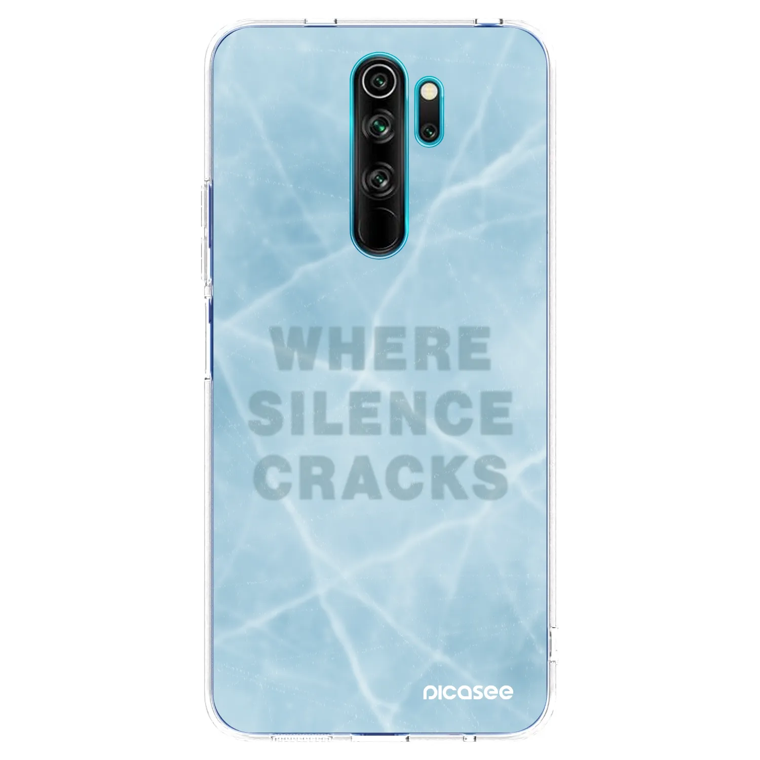 Picasee silikonowe przeźroczyste etui na Xiaomi Redmi Note 8 Pro - SILENCE